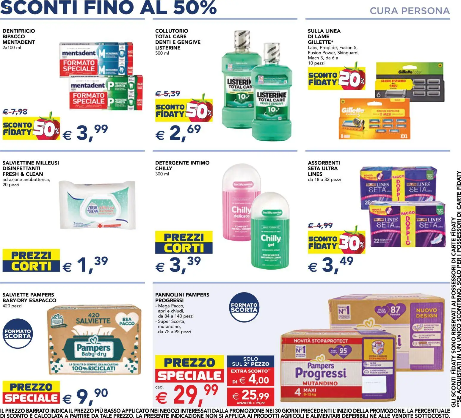 Volantino Esselunga S del 08/10/2026 | Pagina: 11 | Prodotti: Collutorio, Intimo, Listerine, Assorbenti