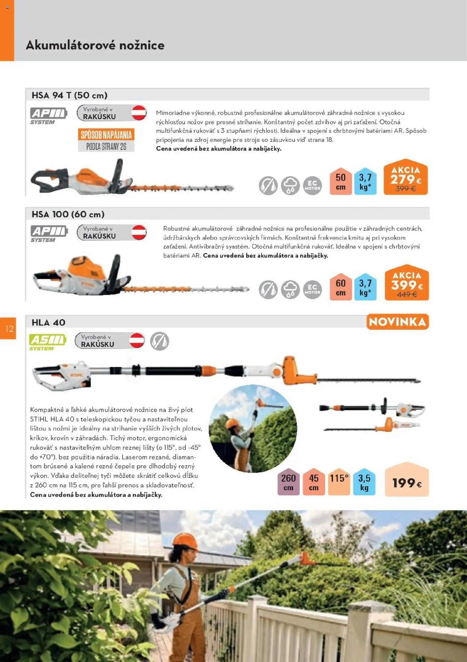 Nové STIHL akcie – leták je platný od 19.08.2026 | Strana: 88 | Produkty: Nožnice na živý plot, Rezne