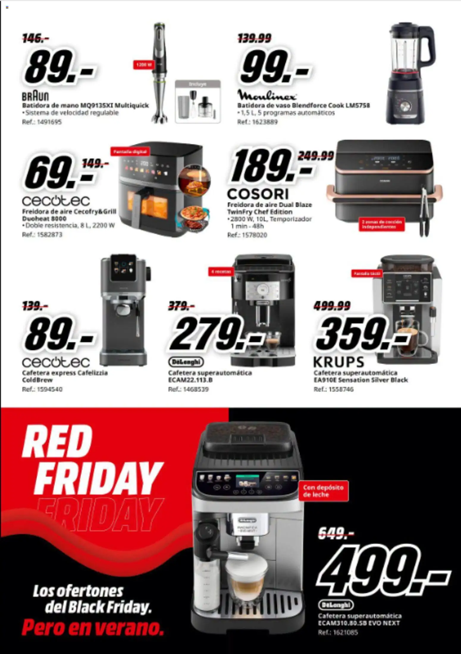 Media Markt folleto │ válido desde el 25/06/2026 | Página: 14 | Productos: Leche, Cafetera, Batidora, Freidora