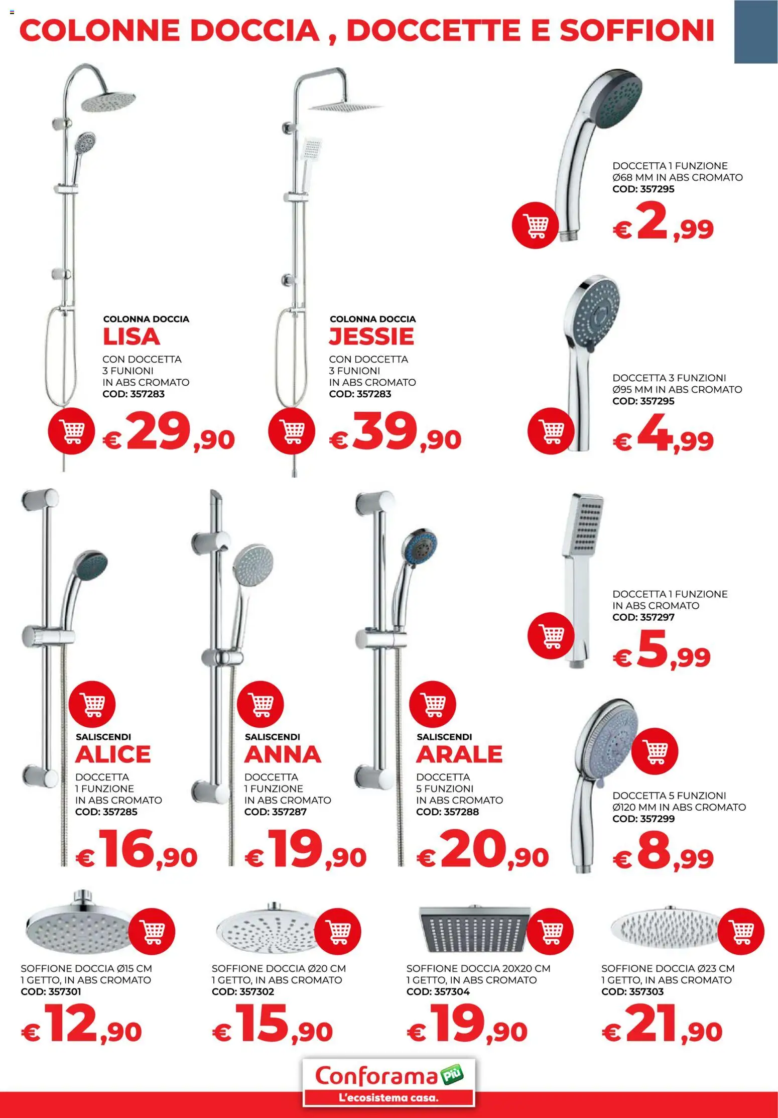 Volantino Conforama del 30/01/2026 | Pagina: 25 | Prodotti: Doccia