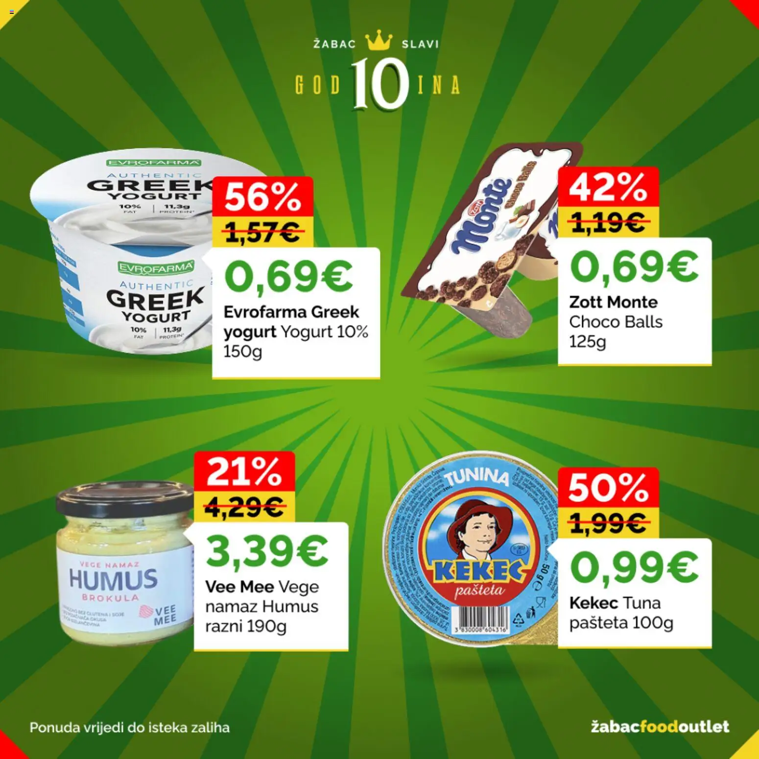 Žabac katalog | vrijedi od 01.06.2026 | Stranica: 12 | Proizvodi: Brokula, Pašteta, Tuna, Namaz