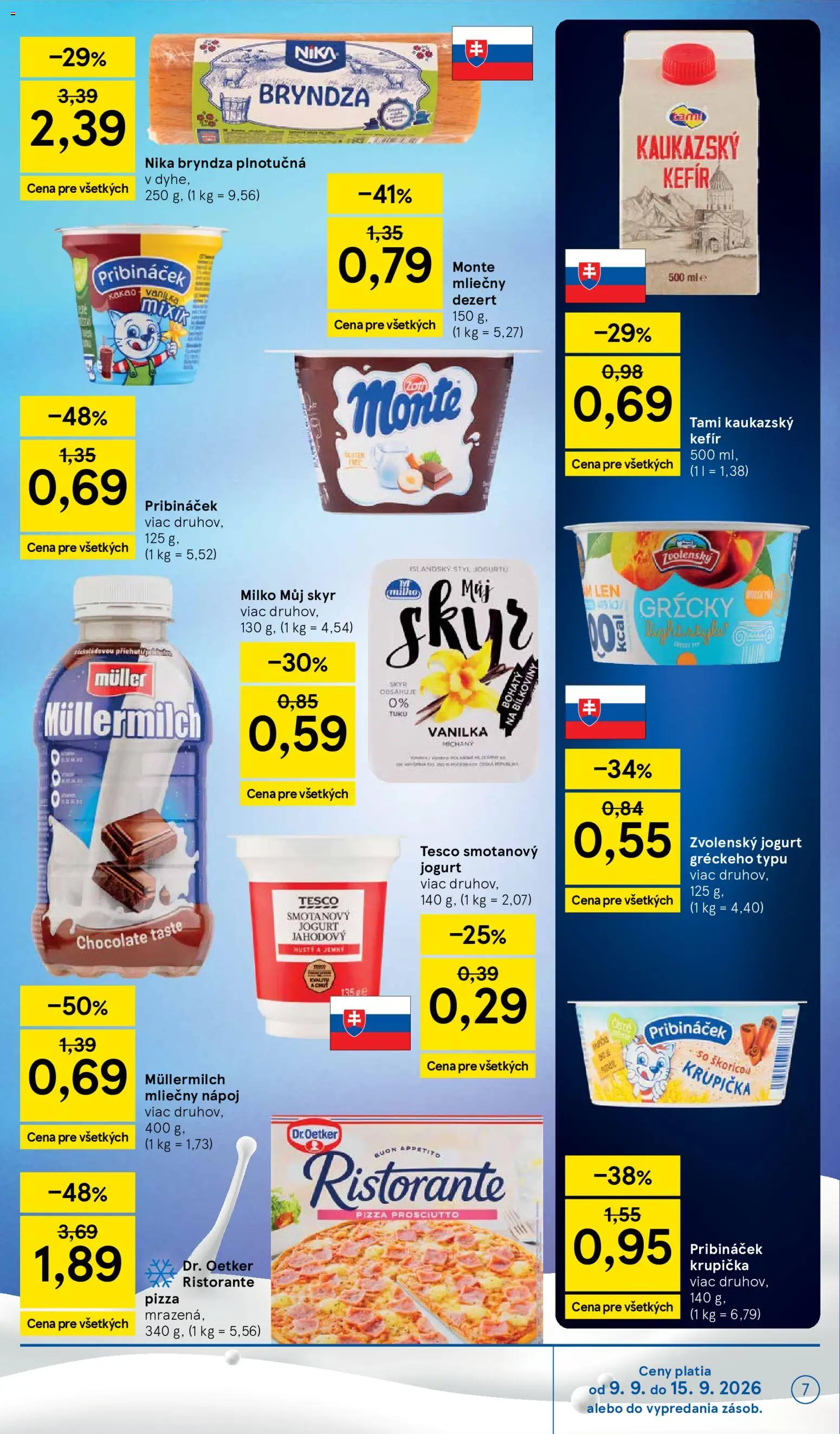 Nové Tesco akcie – leták je platný od 09.09.2026 | Strana: 7