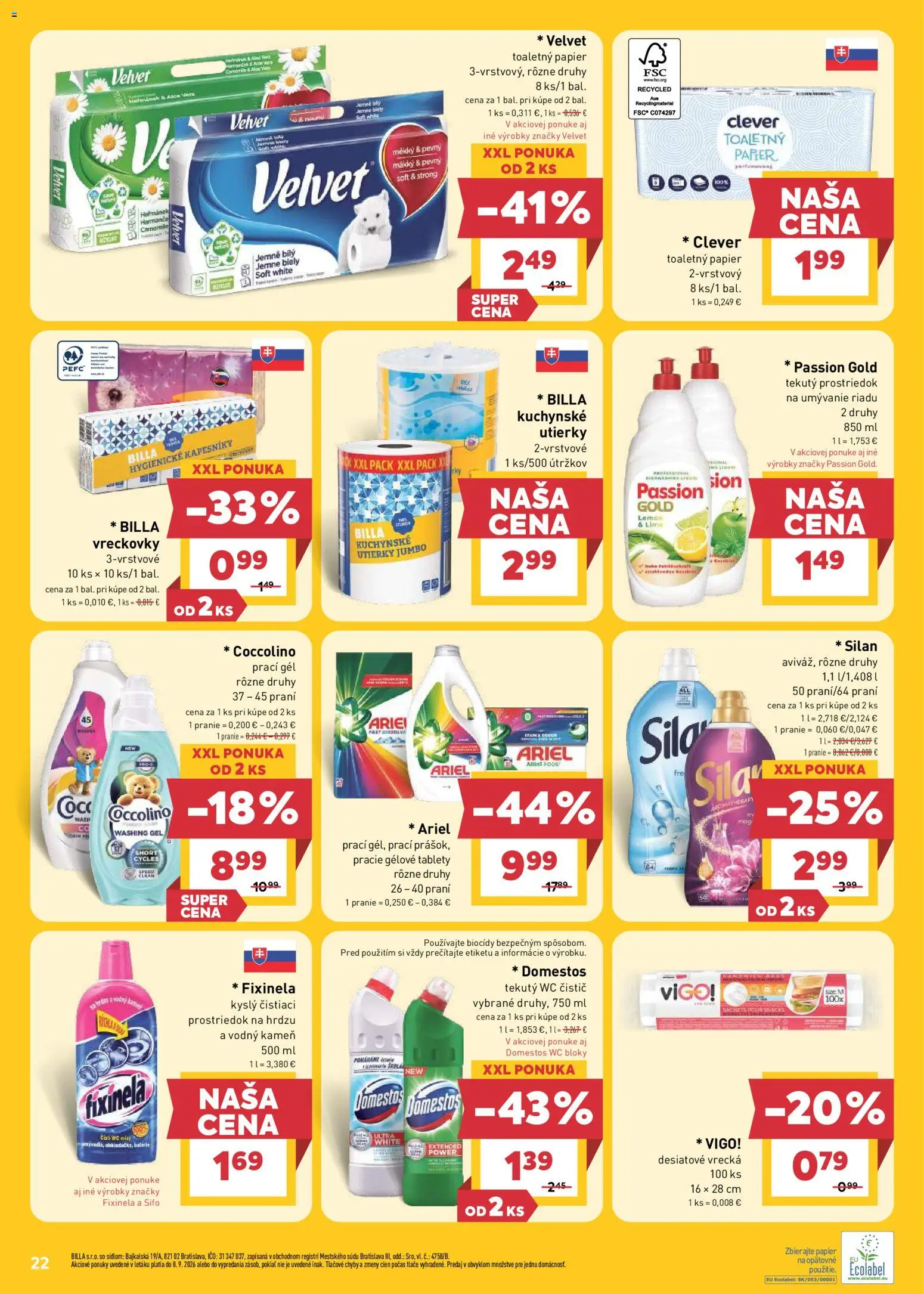Nové Billa akcie – leták je platný od 02.09.2026 | Strana: 22