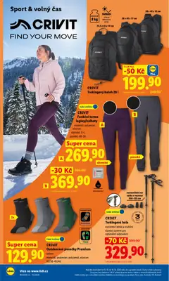 Náhled letáku CRIVIT Trekingový batoh 20 l, CRIVIT Trekingový batoh 20 l od 12.10.2026 | Strana: 4 | Produkty: Ponožky, Batoh, Trekingové hole