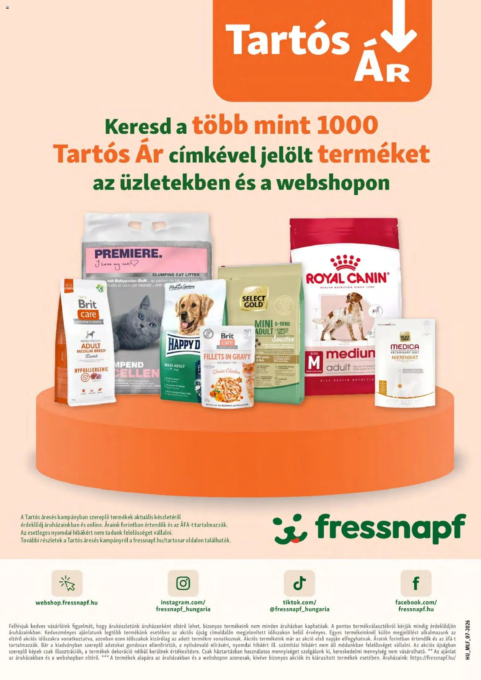 Fressnapf akciós ujság - amely érvényes a következő dátumtól: 2026.07.02. | Oldal: 16 | Termékek: Protein, Parfüm, Dekoráció