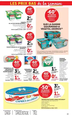 Super U - Prévisualisation de Super U - Les prix bas de la semaine valide à partir de 18/08/2026 | Page: 19 | Produits: Vanille, Caprice des dieux, Fromage, Chocolat