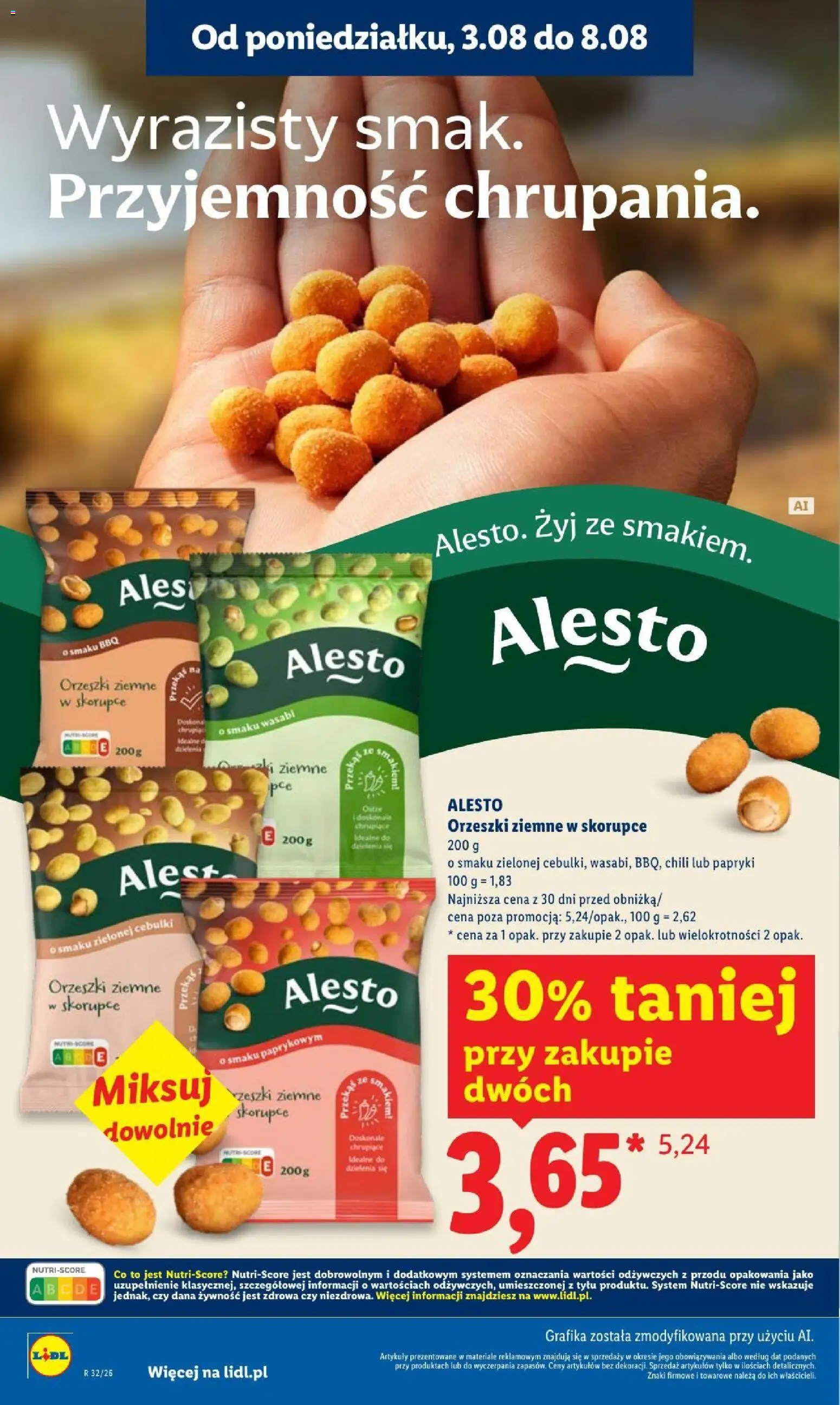 Lidl gazetka od 03.08.2026 | Strona: 26 | Produkty: Chili, Papryki, Orzeszki ziemne, Orzeszki