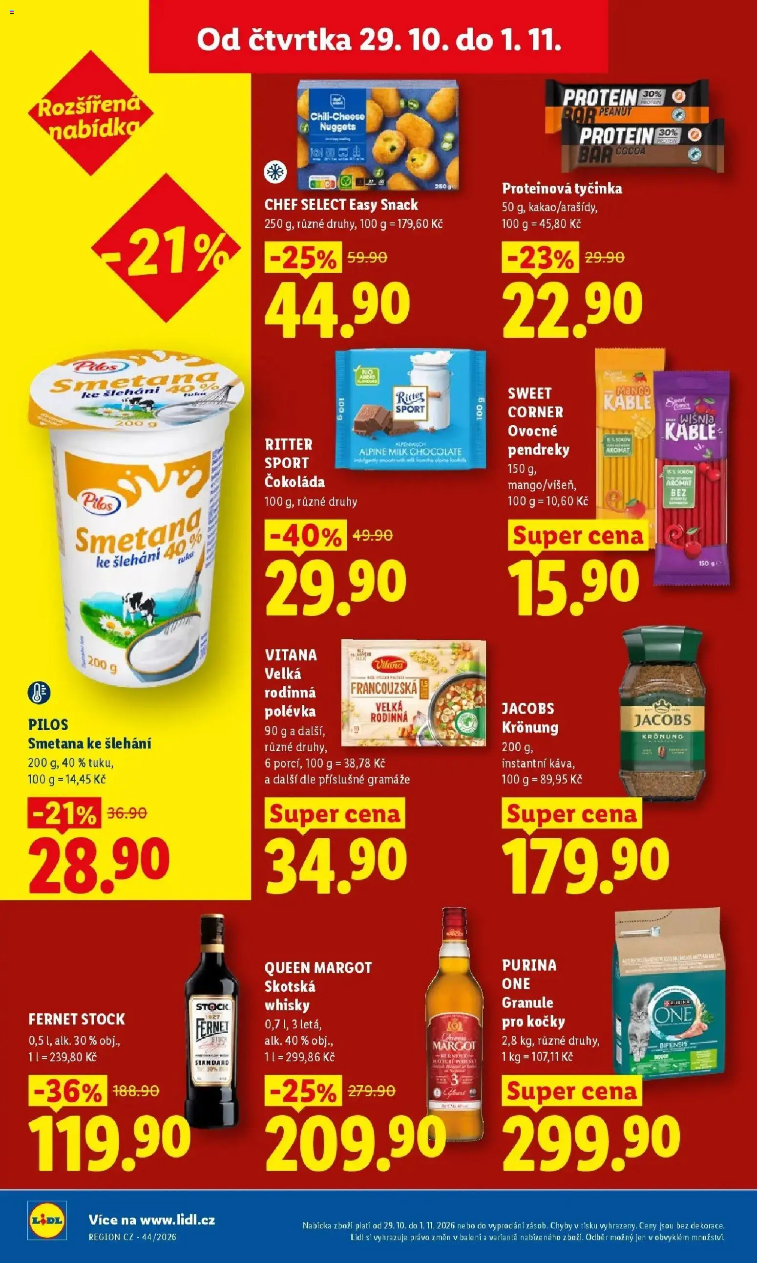 Lidl leták od 29.10.2026 - Nový akční leták | Strana: 35 | Produkty: Granule, Jacobs, Skotská whisky, Fernet