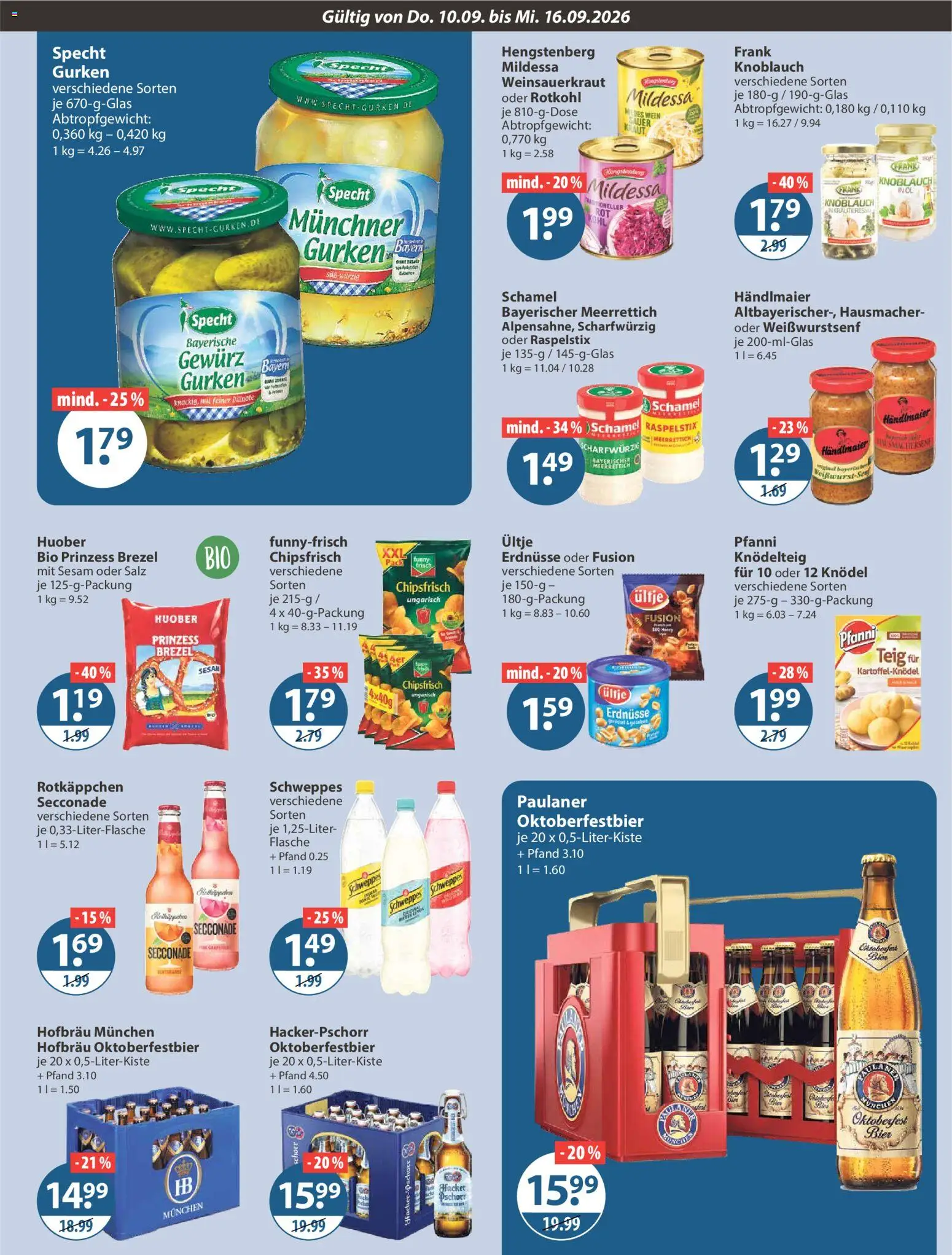 V-Markt Angebote – gültig ab 10.09.2026 | Seite: 13 | Produkte: Erdnüsse, Rotkohl, Bier, Paulaner