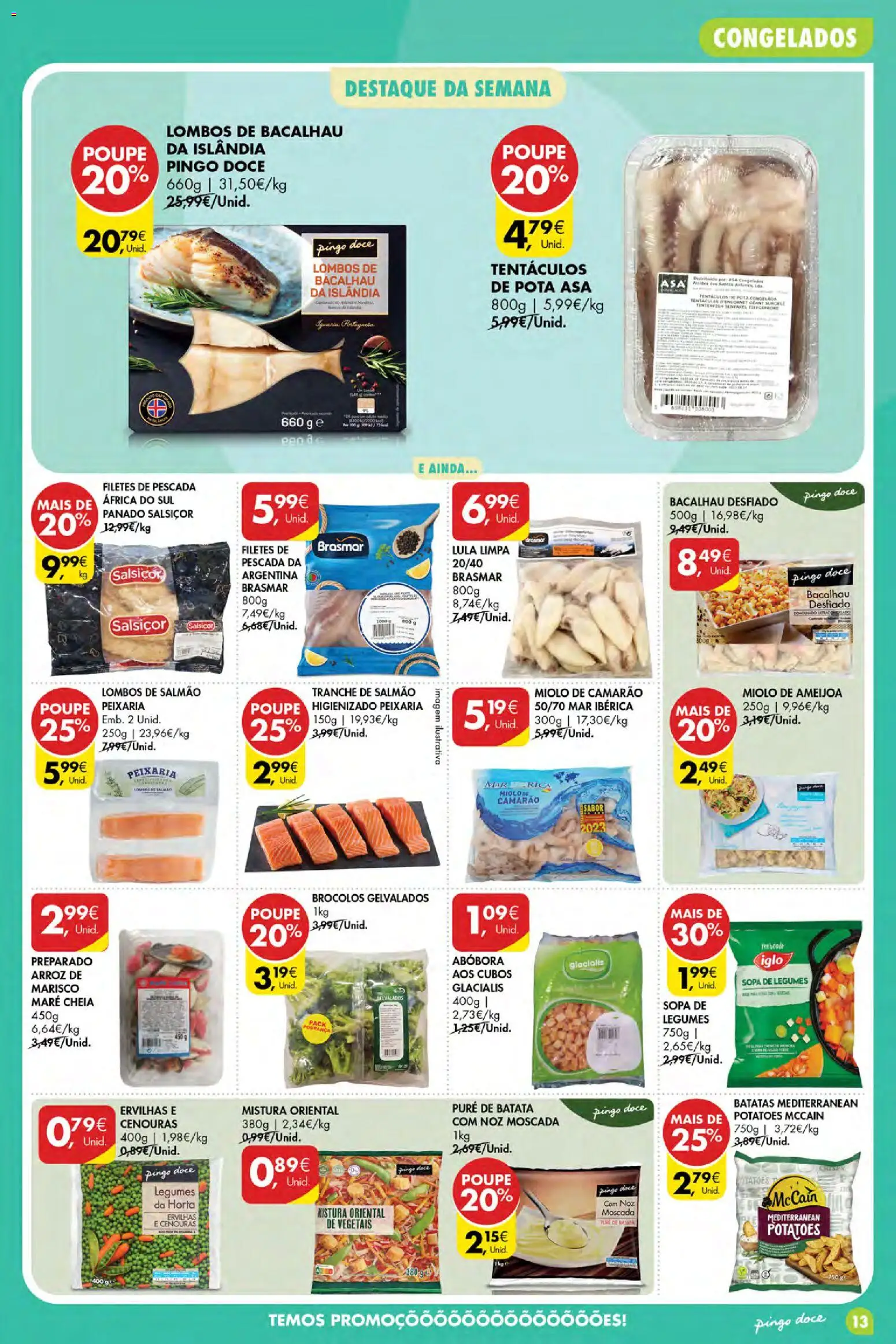 Pingo Doce Poupe Esta Semana Açores │ válido de 02/07/2026 | Página: 13 | Produtos: Batata, Pescada, Abóbora, Arroz
