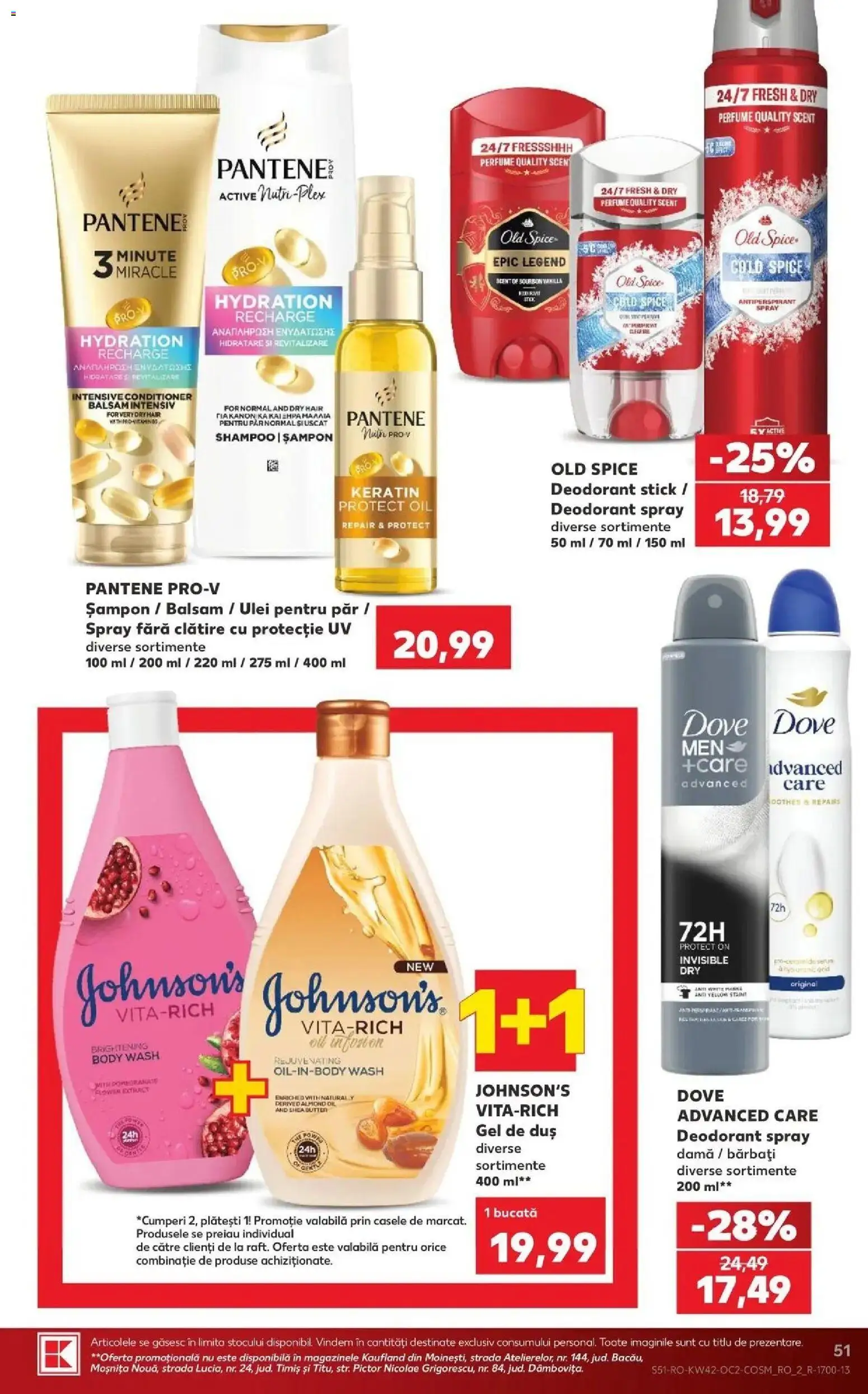 Kaufland Viseu de Sus 14.10.2026 - Revista si Oferta | Pagină: 51 | Produse: Old Spice, Duș, Antiperspirant, Power