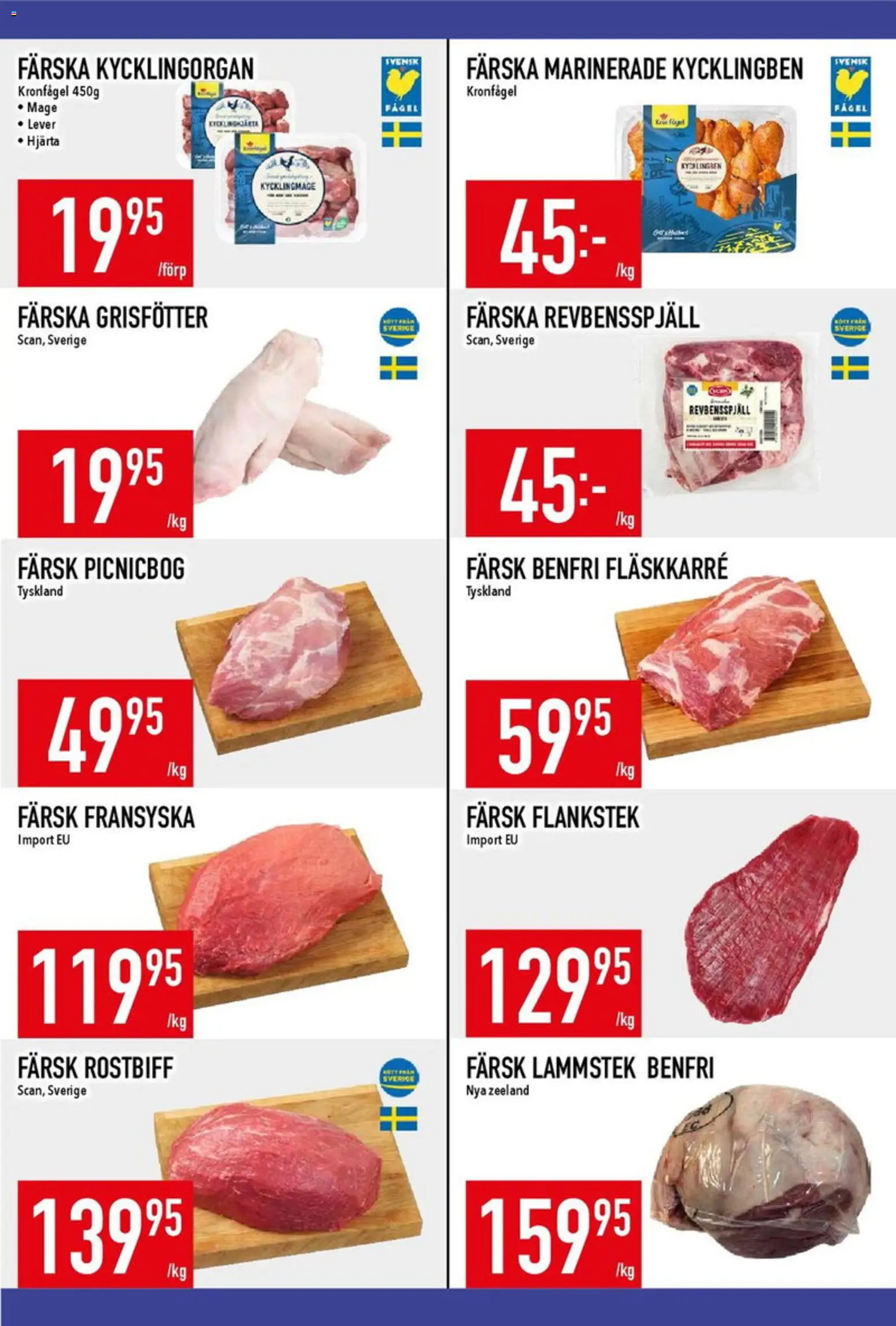 Matdax reklamblad aktuell från 26/10/2026 | Sida: 10 | Produkter: Revbensspjäll, Fläskkarré, Flankstek, Lever