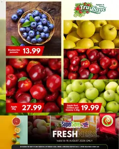 Super Save specials catalogue – valid from 21/08/2026 | Page: 2 | Products: Pears, Blueberries, Apples, Fruit