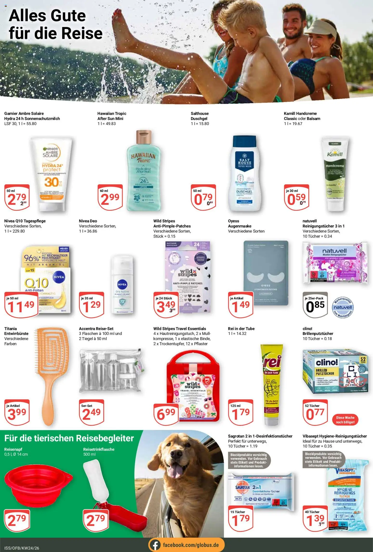 Globus Prospekt – gültig ab 08.06.2026 | Seite: 23 | Produkte: Duschgel, Reinigungstücher, After Sun, Augenmaske