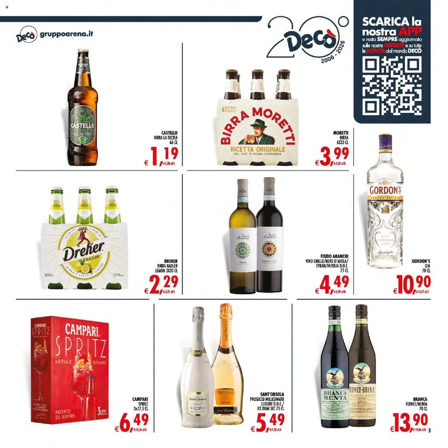Volantino Decò del 30/06/2026 | Pagina: 5 | Prodotti: Succo, Prosecco, Vino, Menta