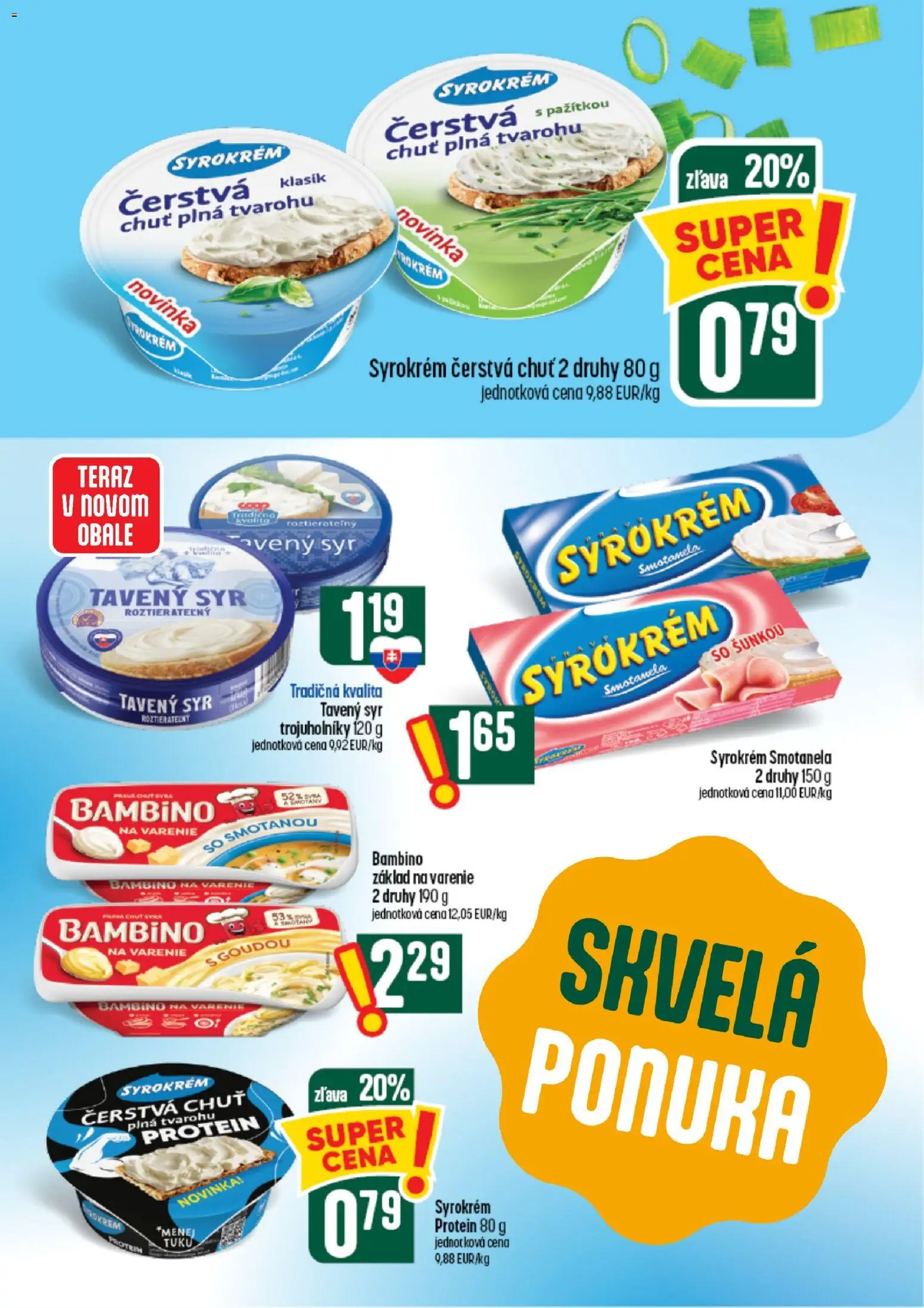 Nové COOP Jednota akcie – leták je platný od 26.08.2026 | Strana: 24 | Produkty: Syr, Protein, Tavený syr