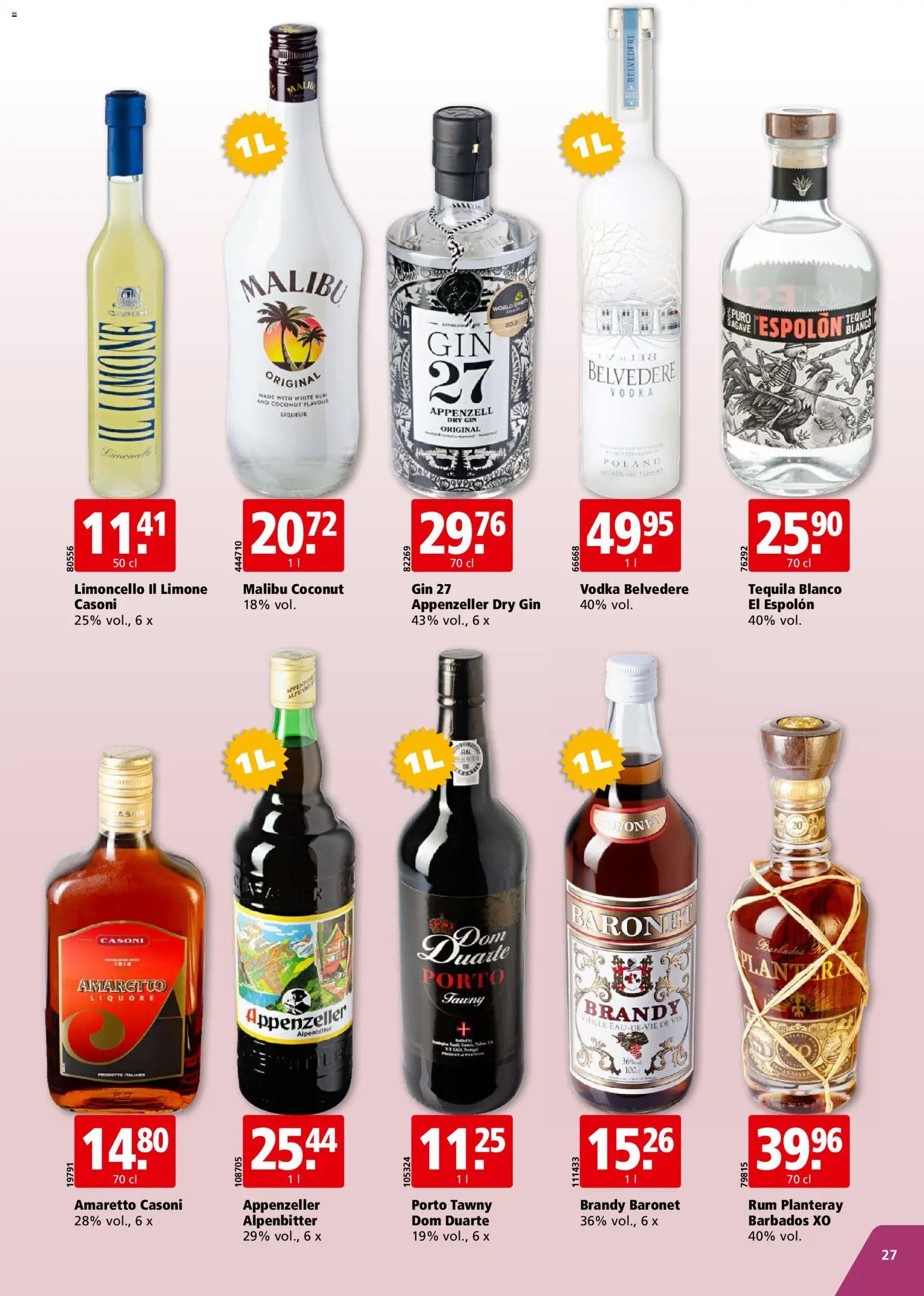 Aligro aktionen Chavannes, Matran, Genève, Sion – gültig ab 20.07.2026 | Seite: 27 | Produkte: Gin