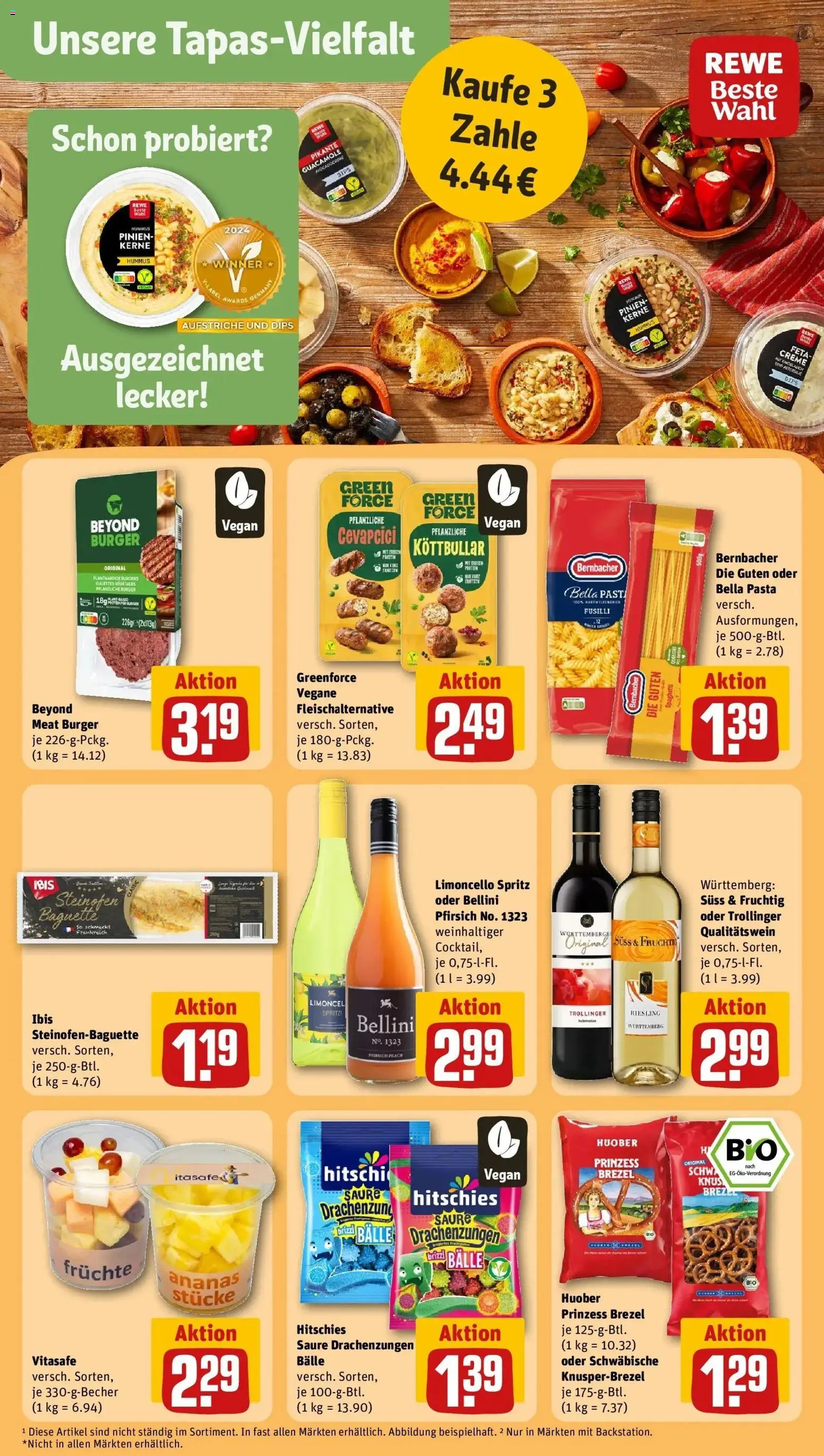 REWE Prospekt ab 04.05.2026 zum Blättern » Angebote | Seite: 17 | Produkte: Feta, Cevapcici, Pfirsich, Limoncello