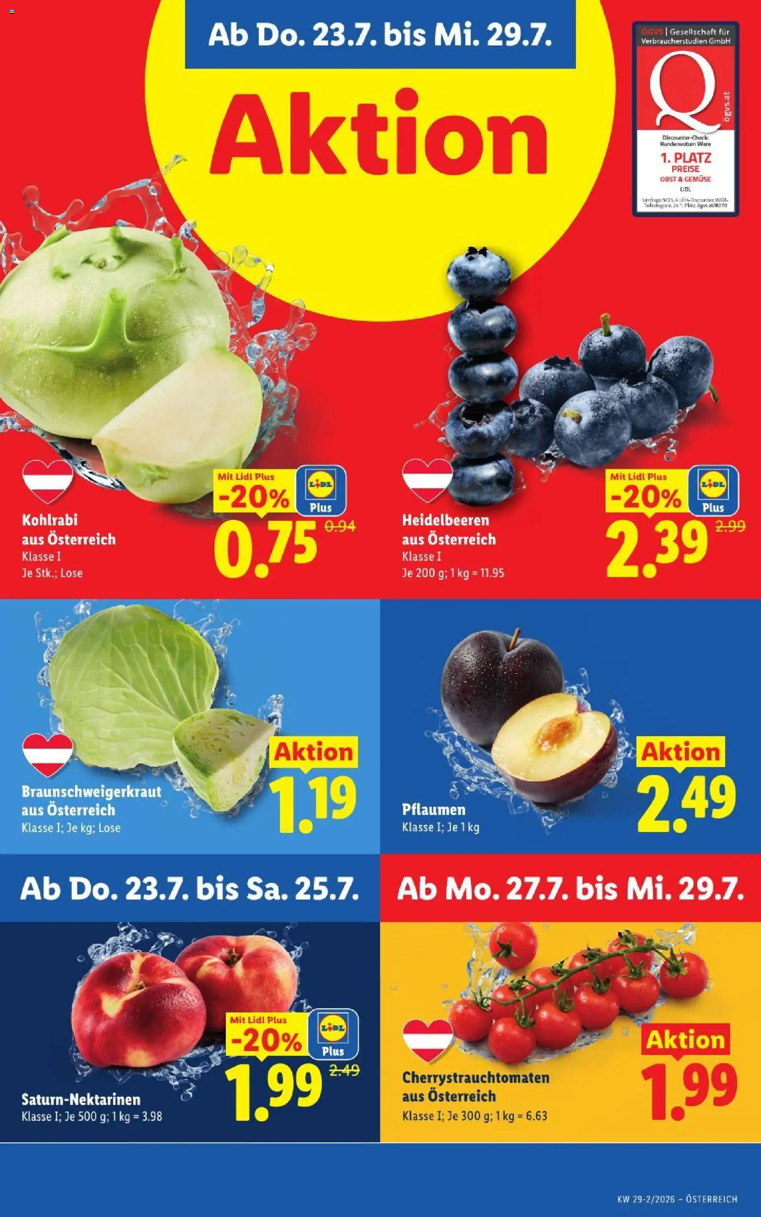 Lidl - Flugblatt gültig ab 23.07.2026 | Seite: 5 | Produkte: Gemüse, Obst