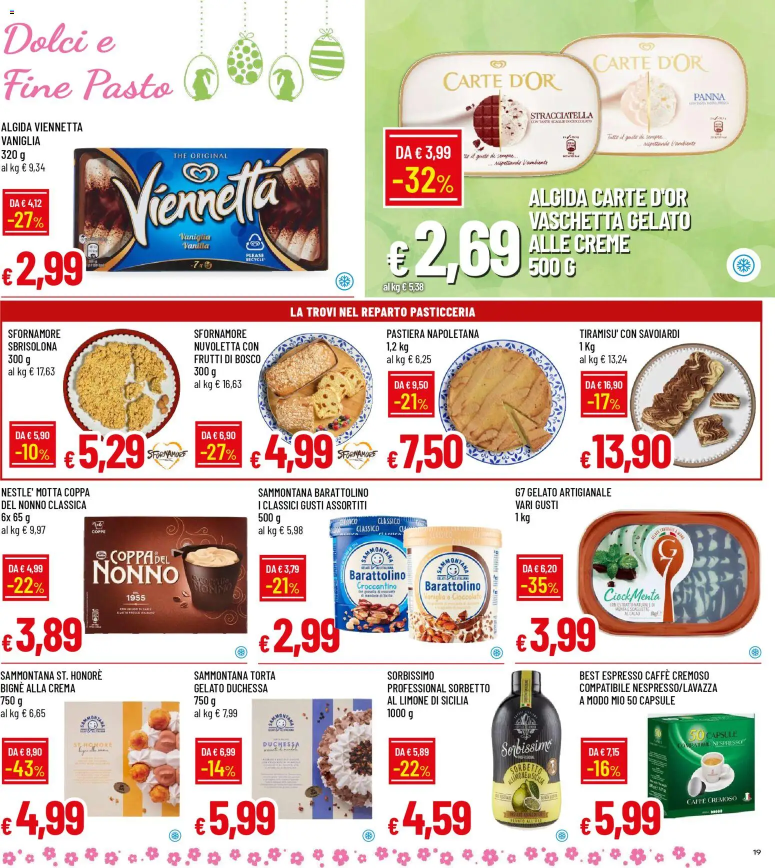 Volantino Galassia del 26.03.2026 | Pagina: 19 | Prodotti: Caffè, Menta, Savoiardi, Stracciatella