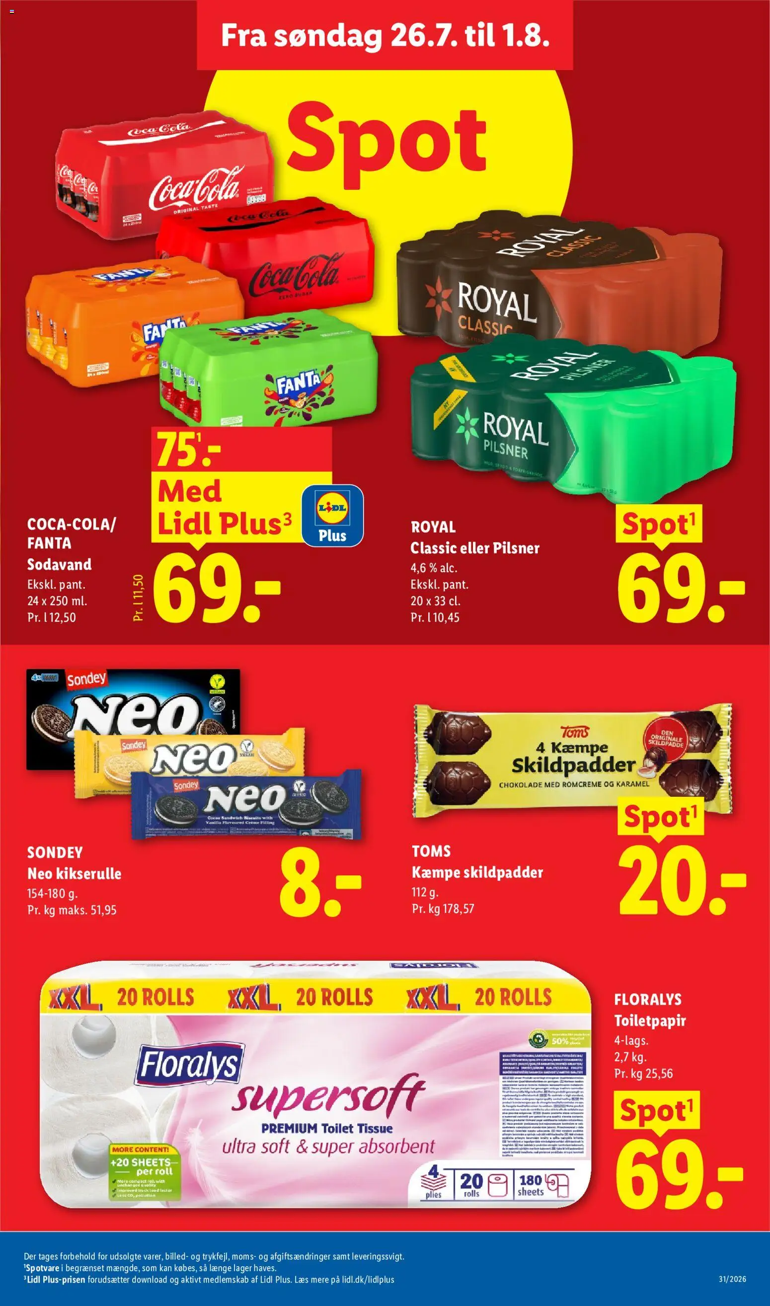 Lidl tilbudsavis – gyldig fra 26/07/2026 | Side: 10 | Produkter: Coca Cola, Toilet, Cola, Søm