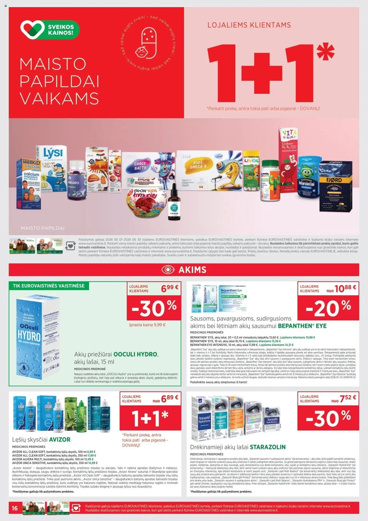 EUROVAISTINĖ akcijos nuo 01.06.2026 | Puslapis: 16