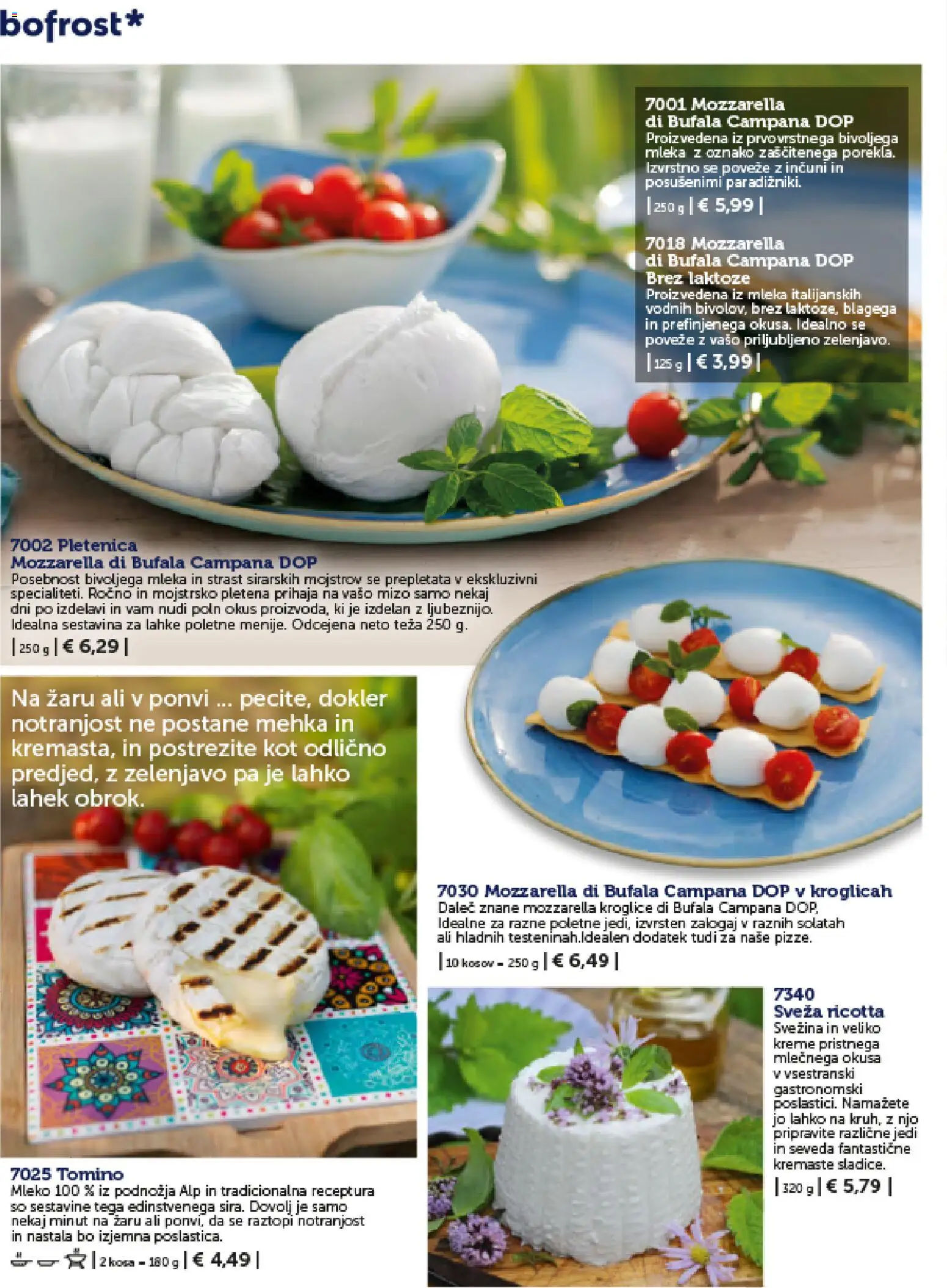 Novi Bofrost katalog ponudbe – veljaven od 01.02.2026 | Stran: 46 | Izdelki: Teza, Mozzarella, Mleko