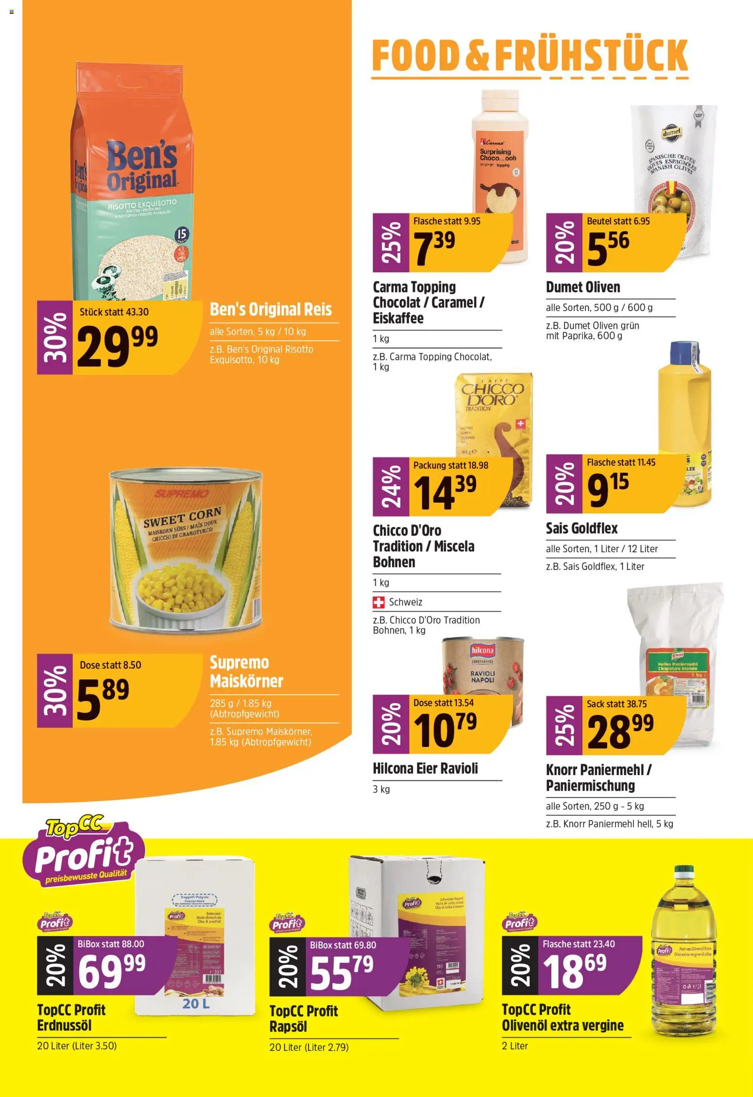 TopCC aktionen – gültig ab 18.05.2026 | Seite: 14 | Produkte: Rapsöl, Eier, Reis