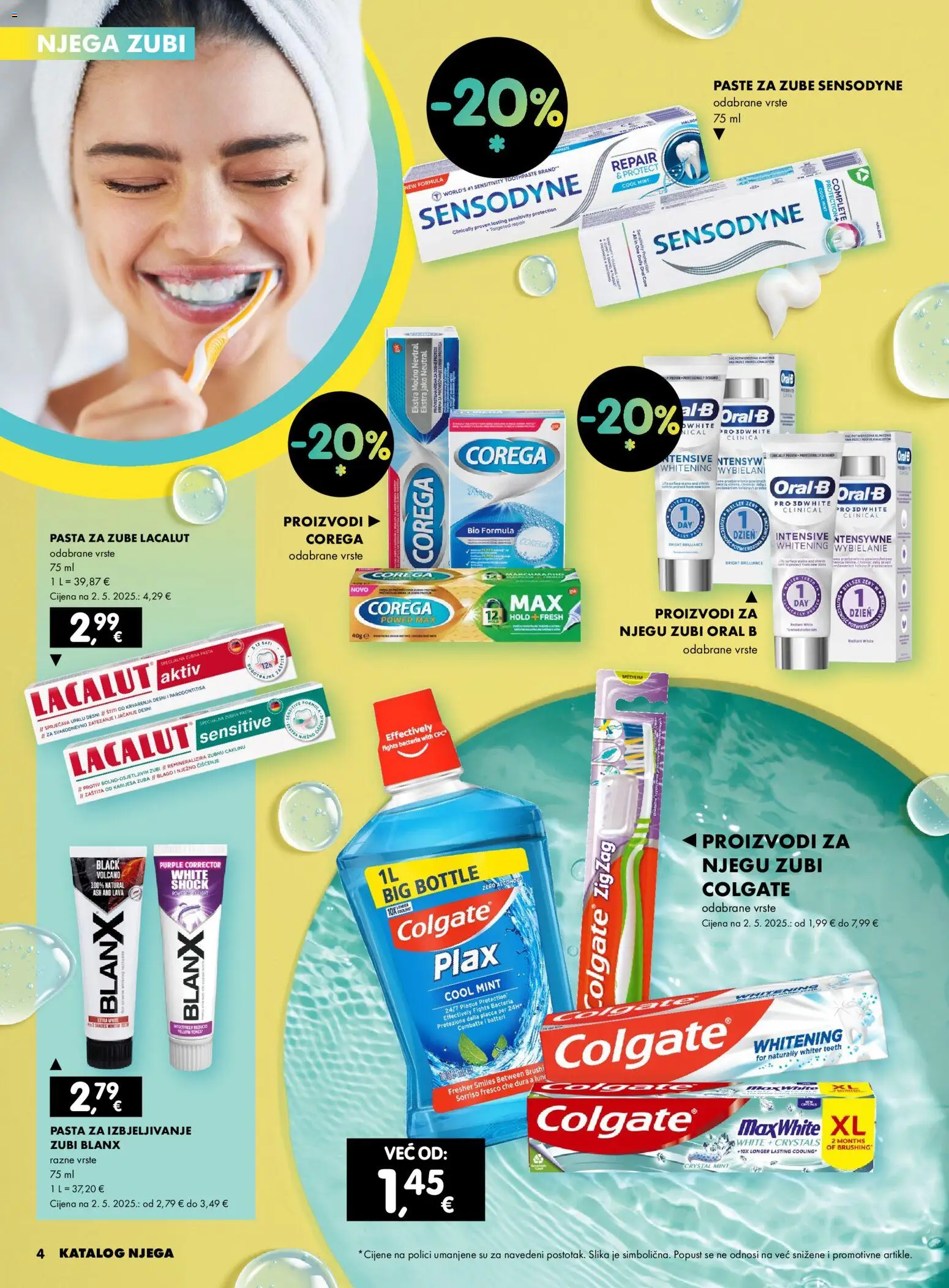 Interspar katalog | vrijedi od 04.06.2026 | Stranica: 4 | Proizvodi: Pasta za zube, Pasta, Lacalut, Toner