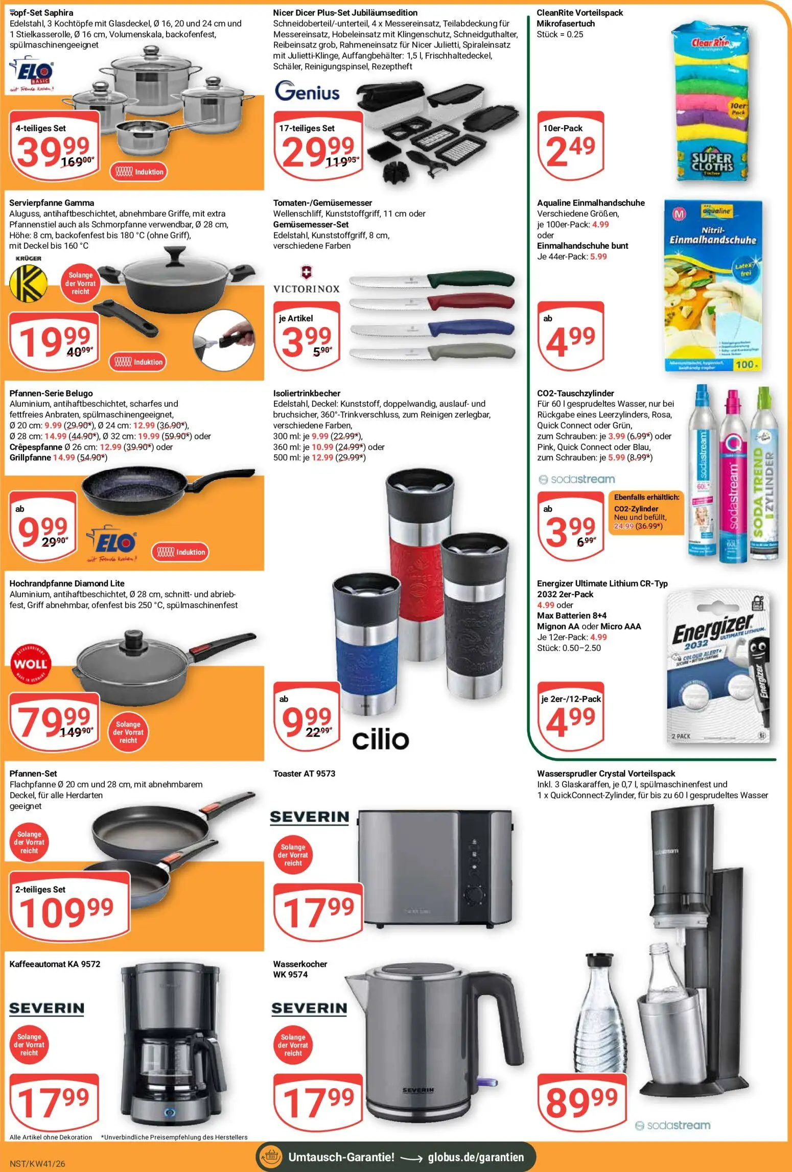 Globus Prospekt Neustadt a.d. Weinstraße – gültig ab 05.10.2026 | Seite: 5 | Produkte: Wasserkocher, Toaster, Batterien, Sodastream