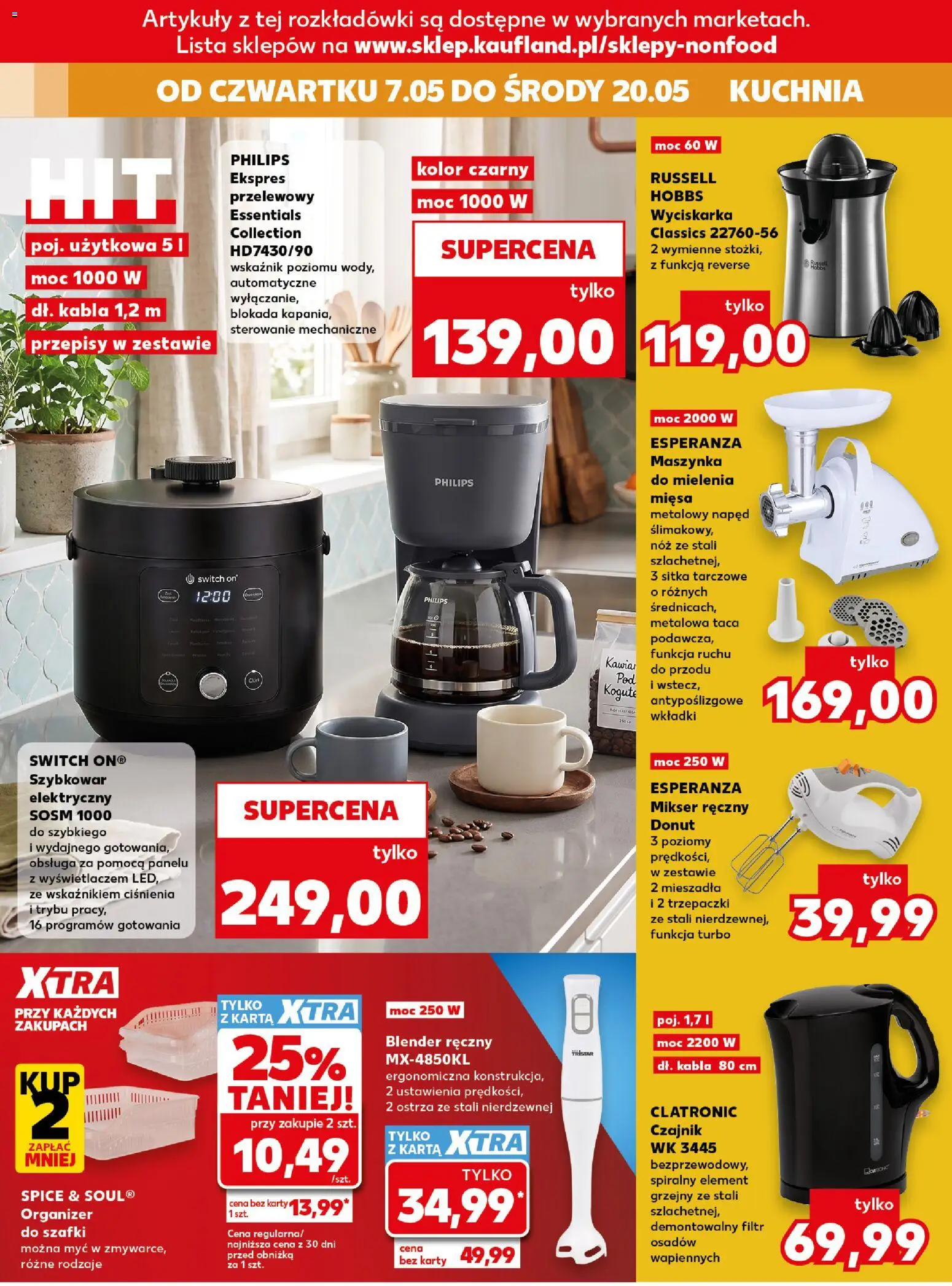 Kaufland Polsko leták - Złap okazje od 07.05.2026 | Strana: 16 | Produkty: Organizér, Donut, Switch On, Karty