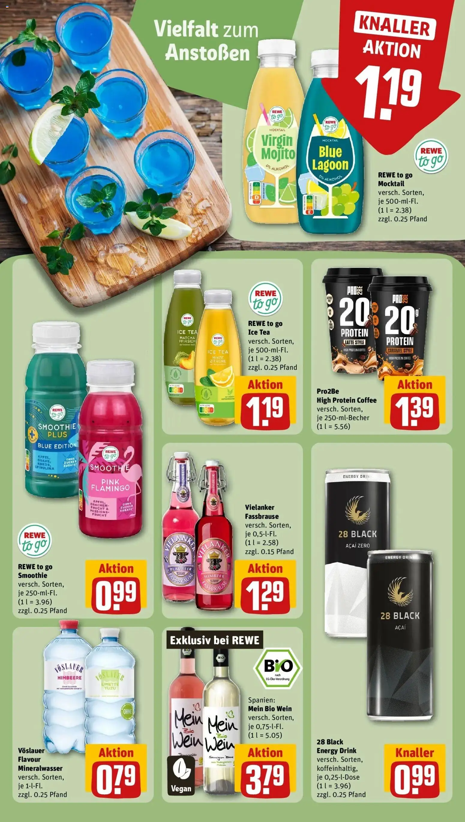 REWE Prospekt ab 24.08.2026 zum Blättern » Angebote | Seite: 20 | Produkte: Mineralwasser, Zitrone, Pfirsich, Fassbrause