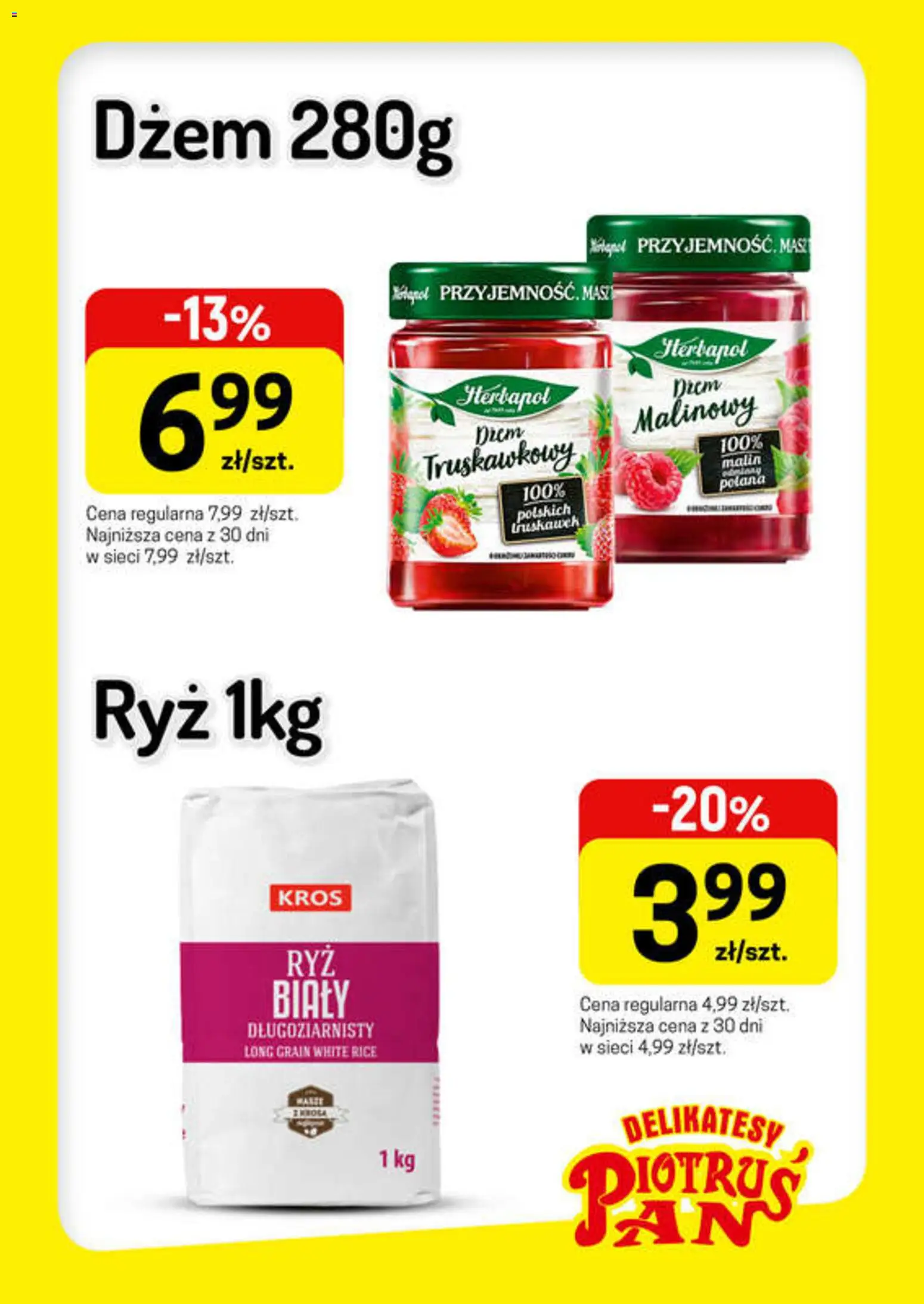 Piotruś Pan gazetka - Promocje od 07.10.2026 | Strona: 3 | Produkty: Ryż 1kg, Delikatesy, Dżem, Ryż