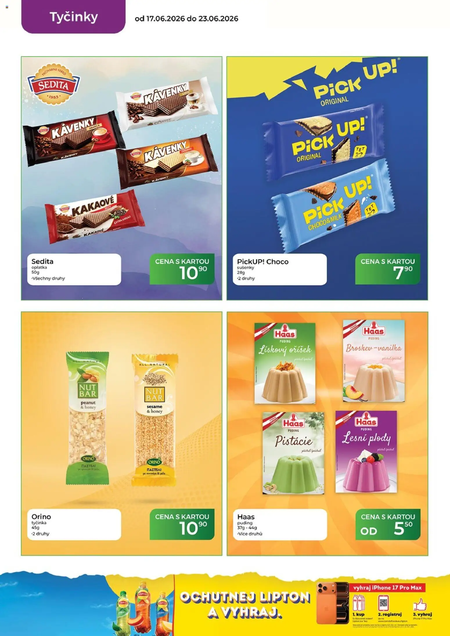Tamda Foods leták od 17.06.2026 | Strana: 34 | Produkty: Tyčinky, Puding, Iphone, Sušenky