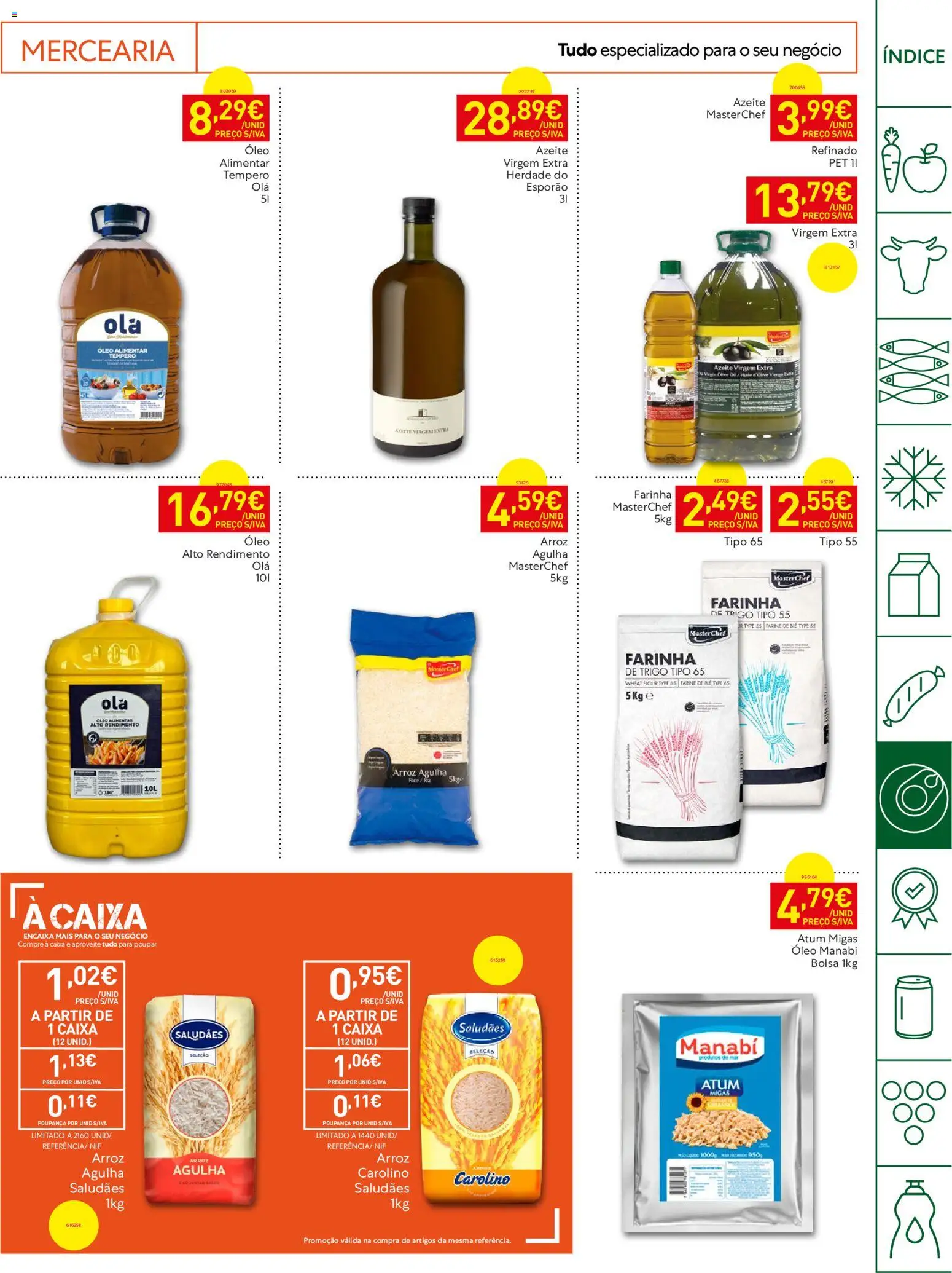 Recheio Horeca │ válido de 14/07/2026 | Página: 15 | Produtos: Atum, Azeite, Farinha de trigo, Óleo