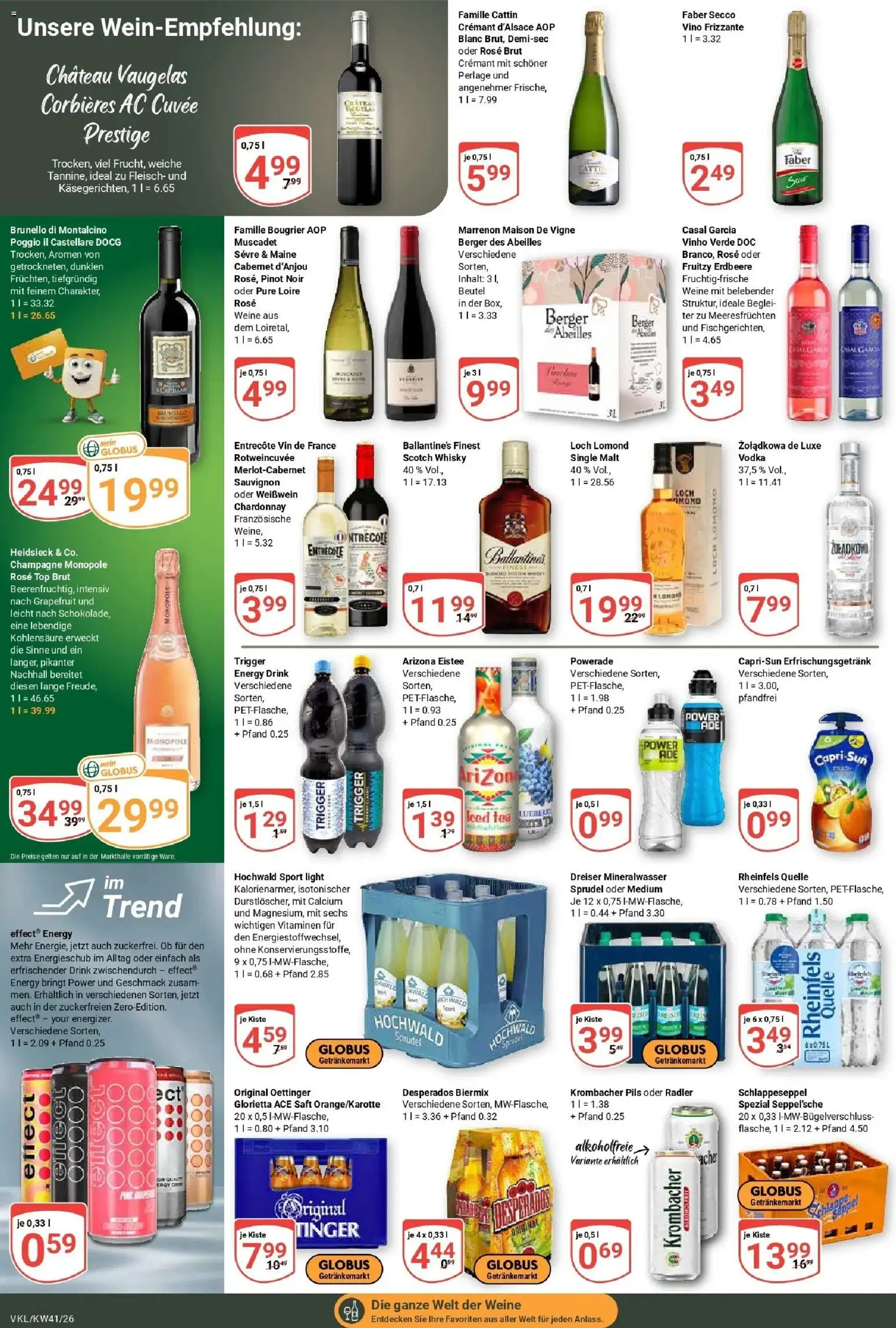 Globus Prospekt Völklingen (ab 05.10.2026) » Angebote online | Seite: 21 | Produkte: Top, Grapefruit, Powerade, Desperados
