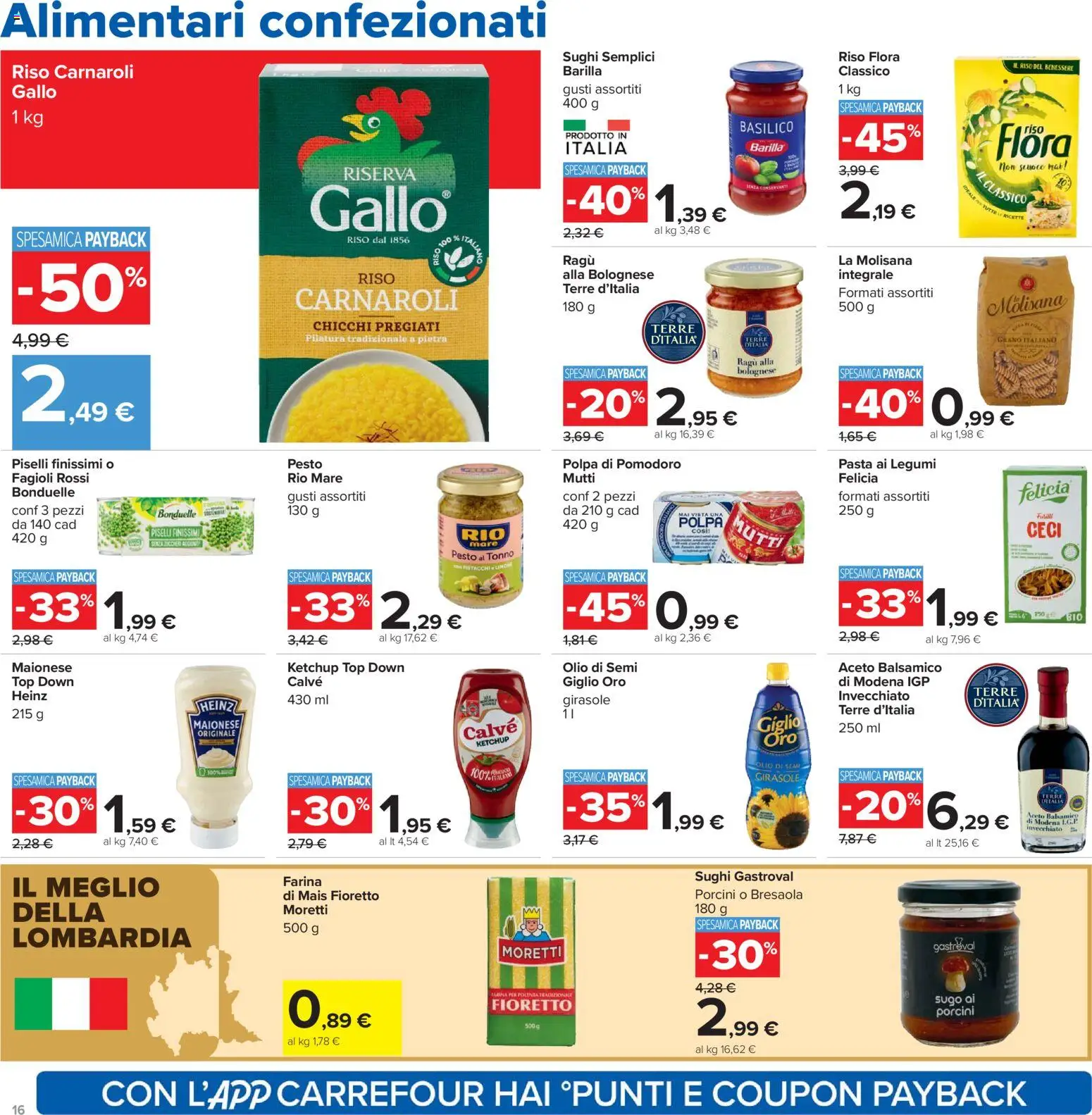 Volantino Carrefour del 07.04.2026 | Pagina: 16 | Prodotti: Legumi, Bresaola, Top, Piselli