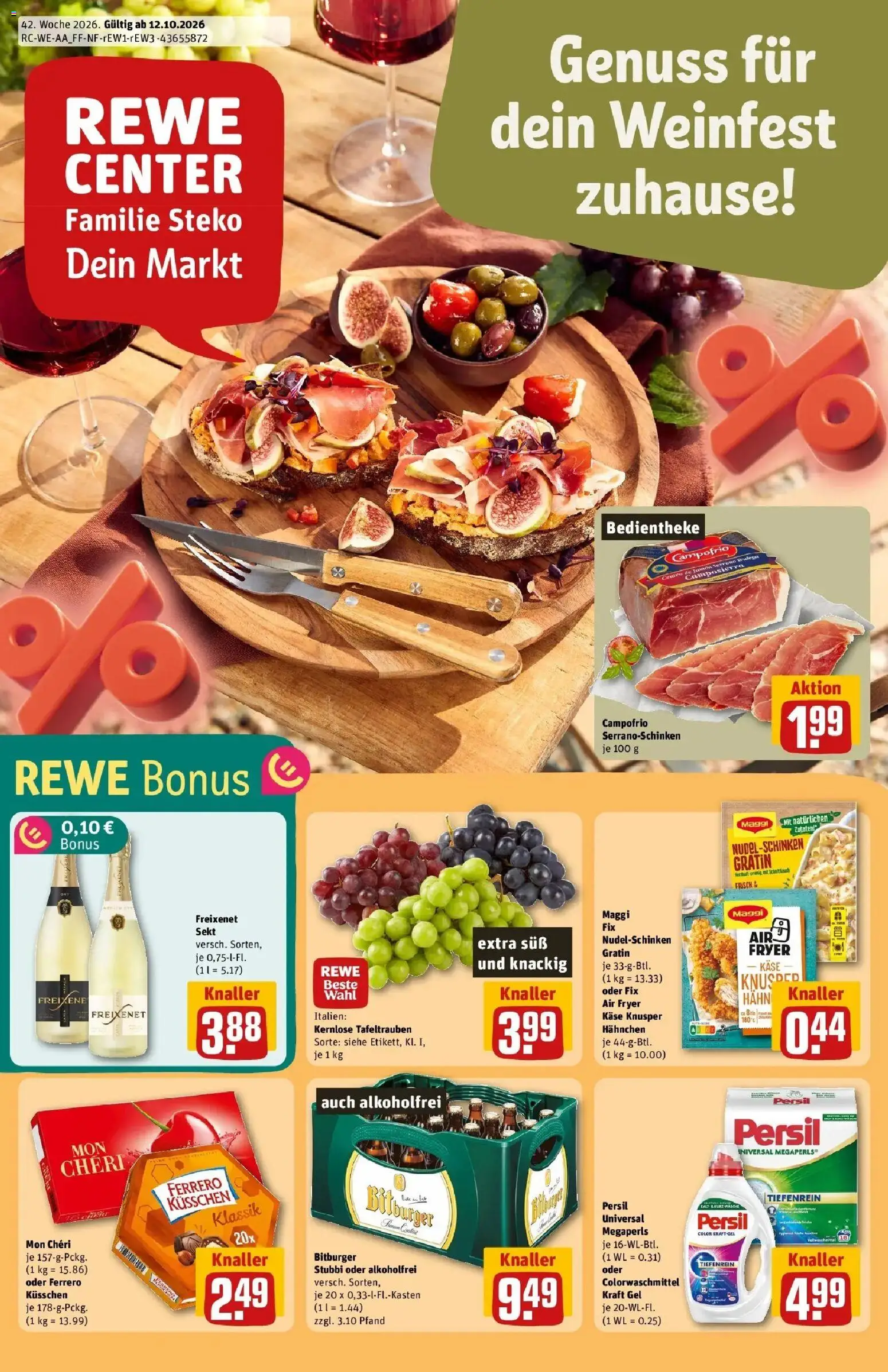 REWE Prospekt ab 12.10.2026 zum Blättern » Angebote | Seite: 1