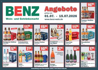 Benz Getränke Prospekt ab 01.07.2026 gültig