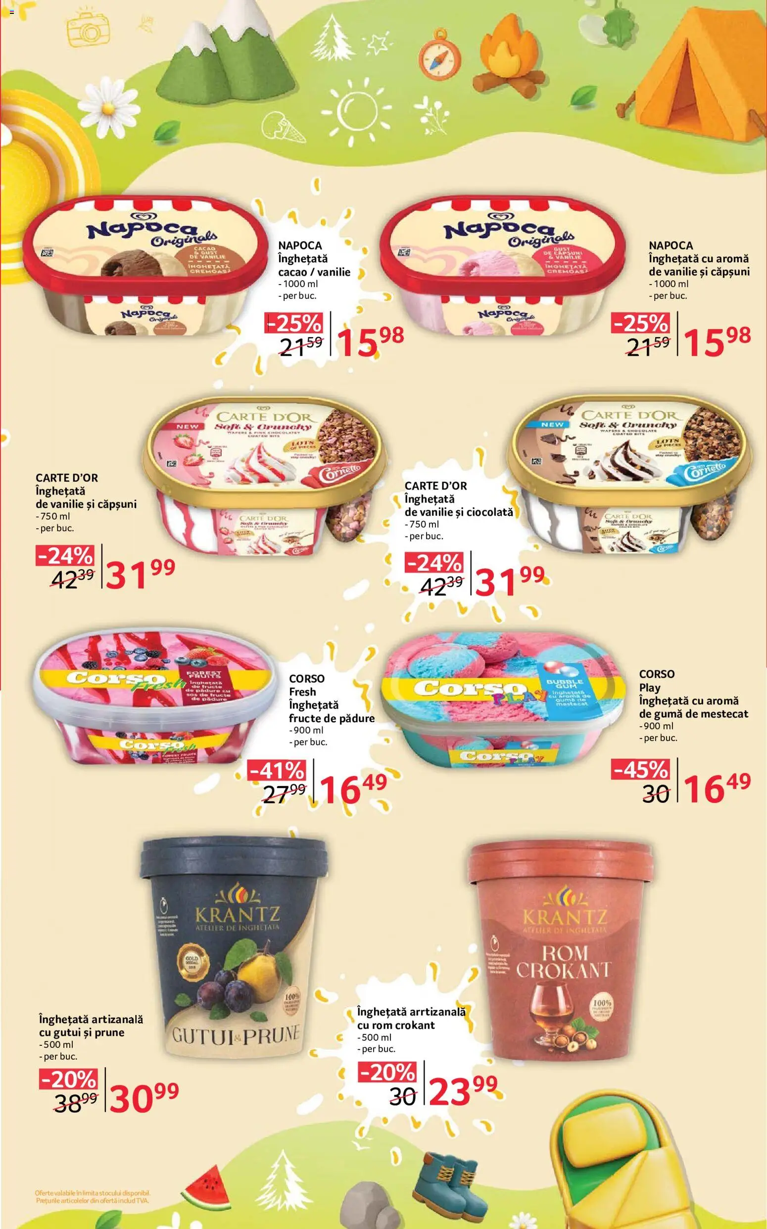 Noul catalog Selgros – valabil de la 07.08.2026 | Pagină: 9 | Produse: Ciocolată, Prune, Înghețată, Fructe
