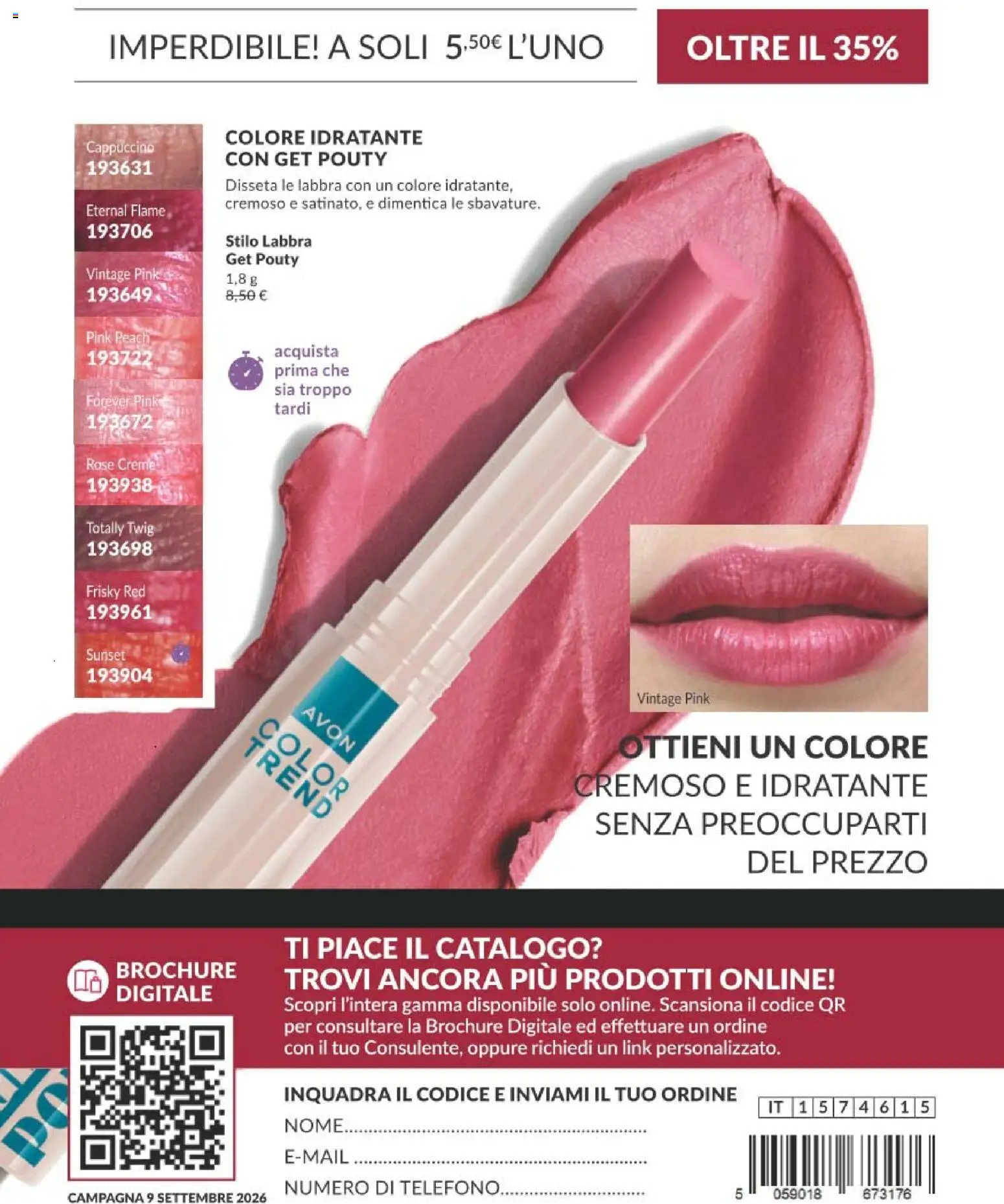 Volantino Avon del 01/09/2026 | Pagina: 212