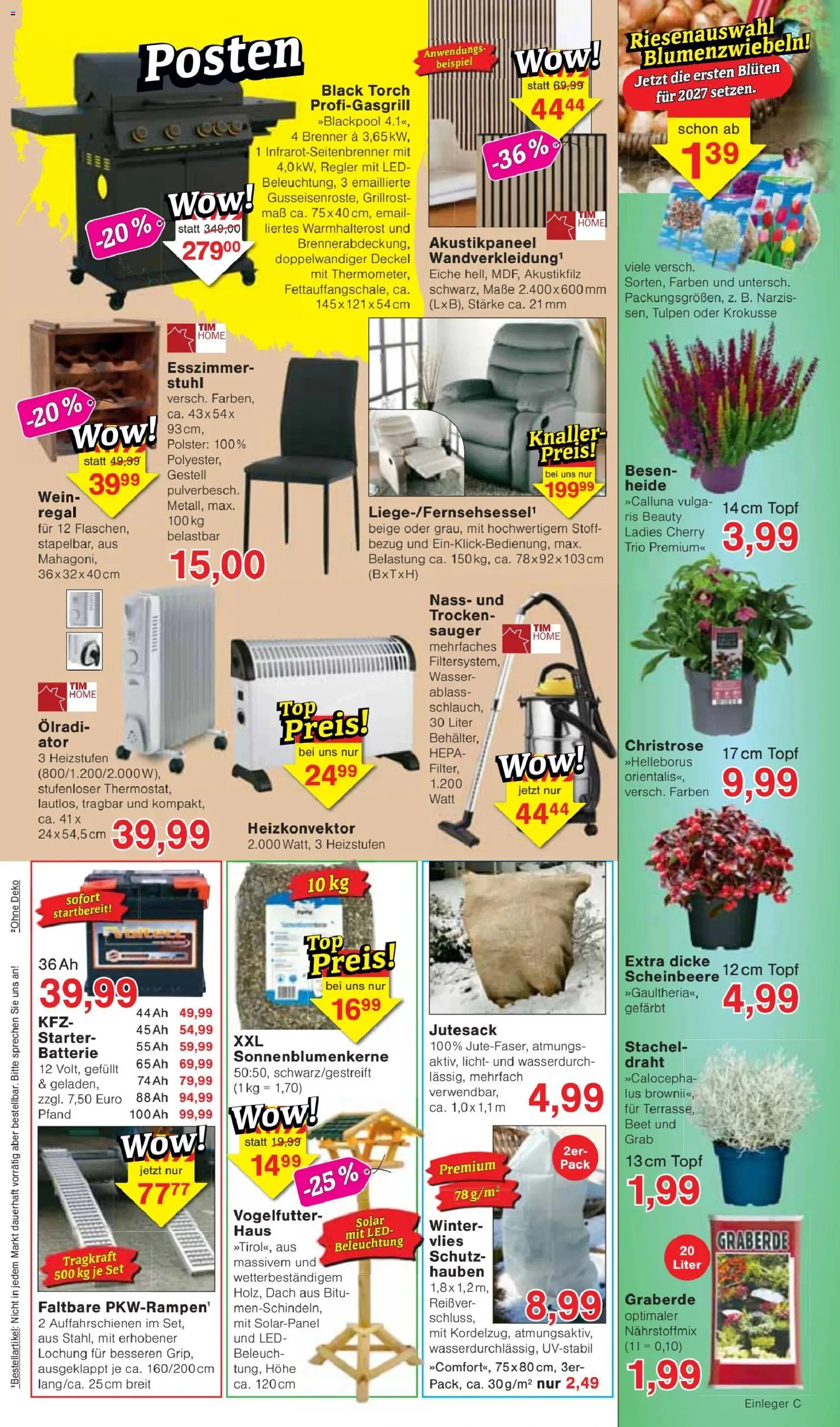 Wiglo Wunderland Prospekt – gültig ab 02.11.2026 | Seite: 7 | Produkte: Stuhl, Batterie, Wasser, Wein