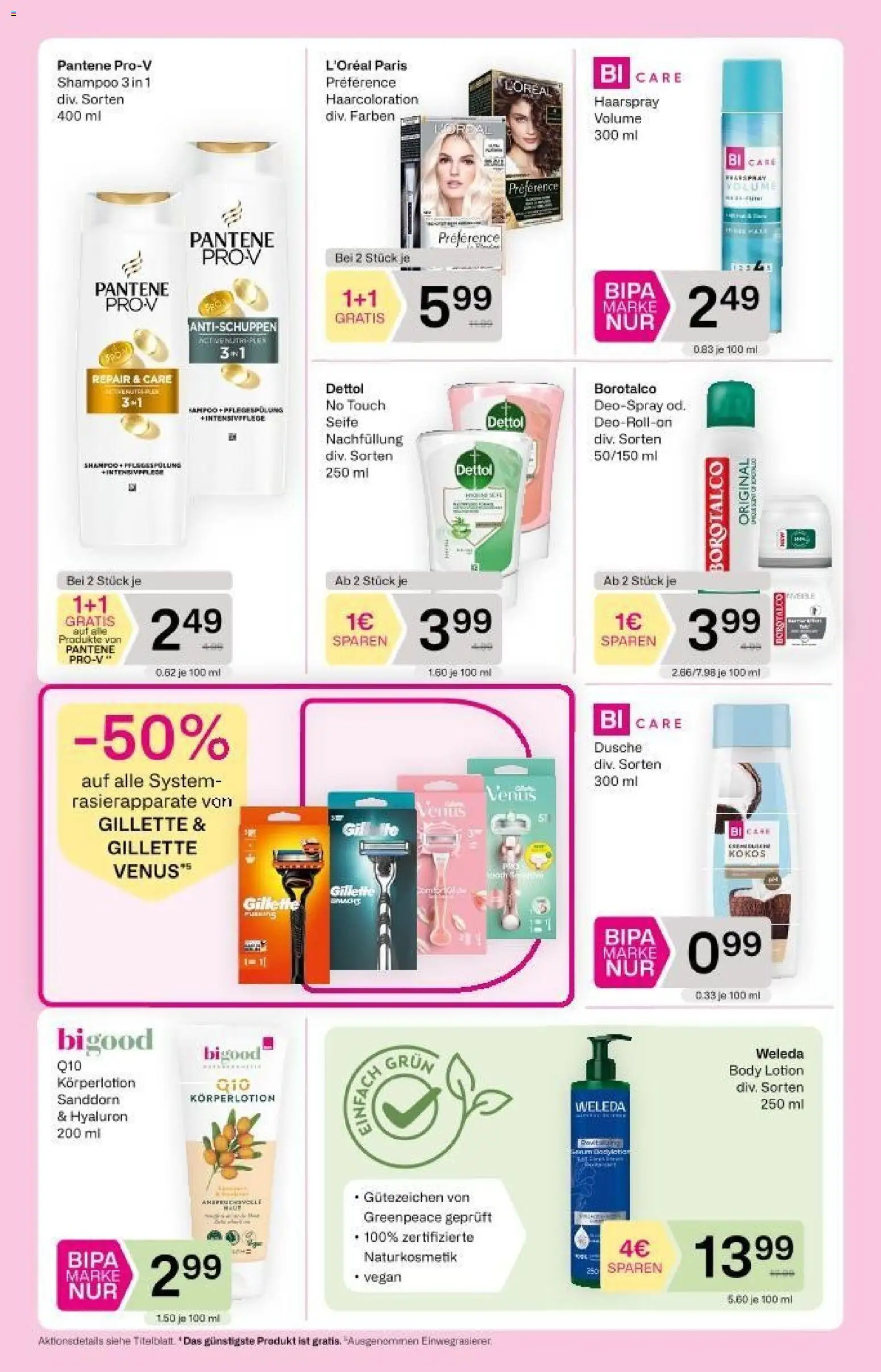 Bipa Flugblatt gültig ab 05.03.2026 | Seite: 8 | Produkte: Dusche, Shampoo, Haarspray
