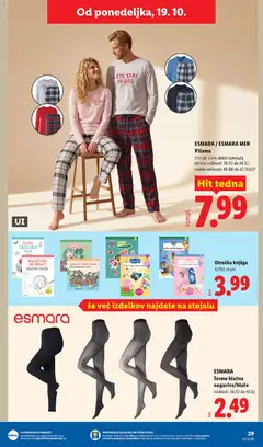Lidl katalog akcije – veljaven od 15.10.2026 | Stran: 59 | Izdelki: Pižama, Zvezek, Knjiga