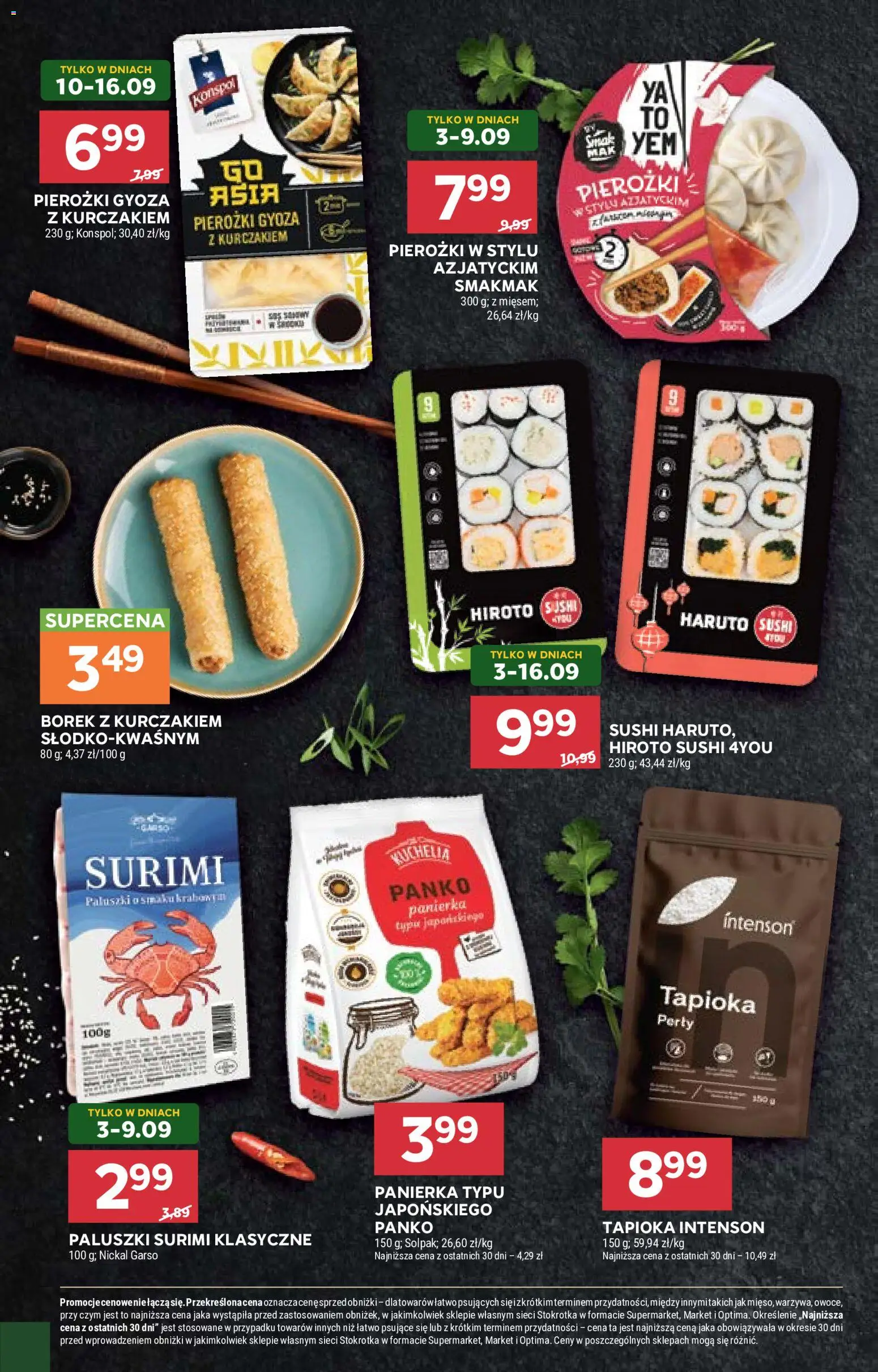 Stokrotka gazetka - Market od 03.09.2026 | Strona: 20 | Produkty: Panierka, Tapioka, Paluszki, Pierożki gyoza