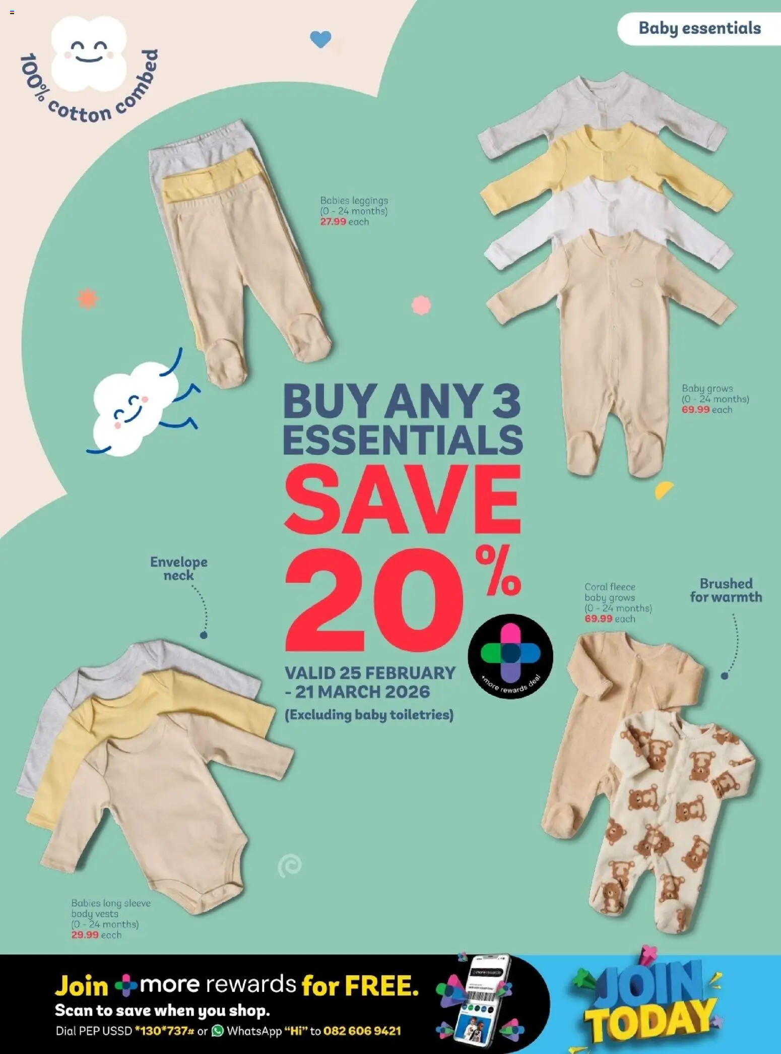 PEP Stores - Baby Winter Essentials Specials (25/02/2026 - 24/03/2026 ...
