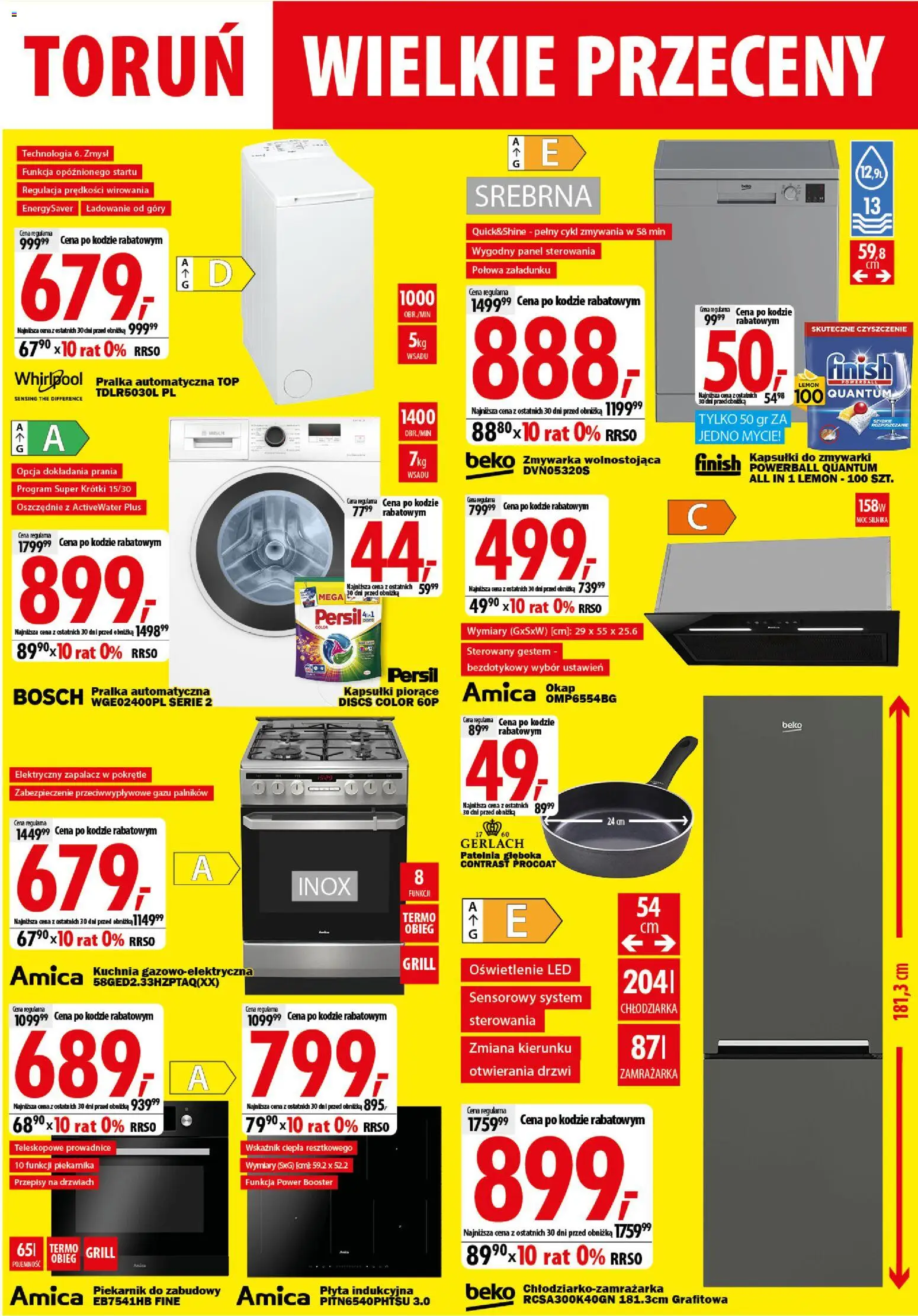 Mediaexpert promocje - Wielkie przeceny Toruń od 10.08.2026 | Strona: 7 | Produkty: Top, Grill, Patelnia, Pralka automatyczna