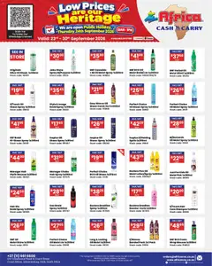 Africa Cash & Carry specials catalogue – valid from 23/09/2026