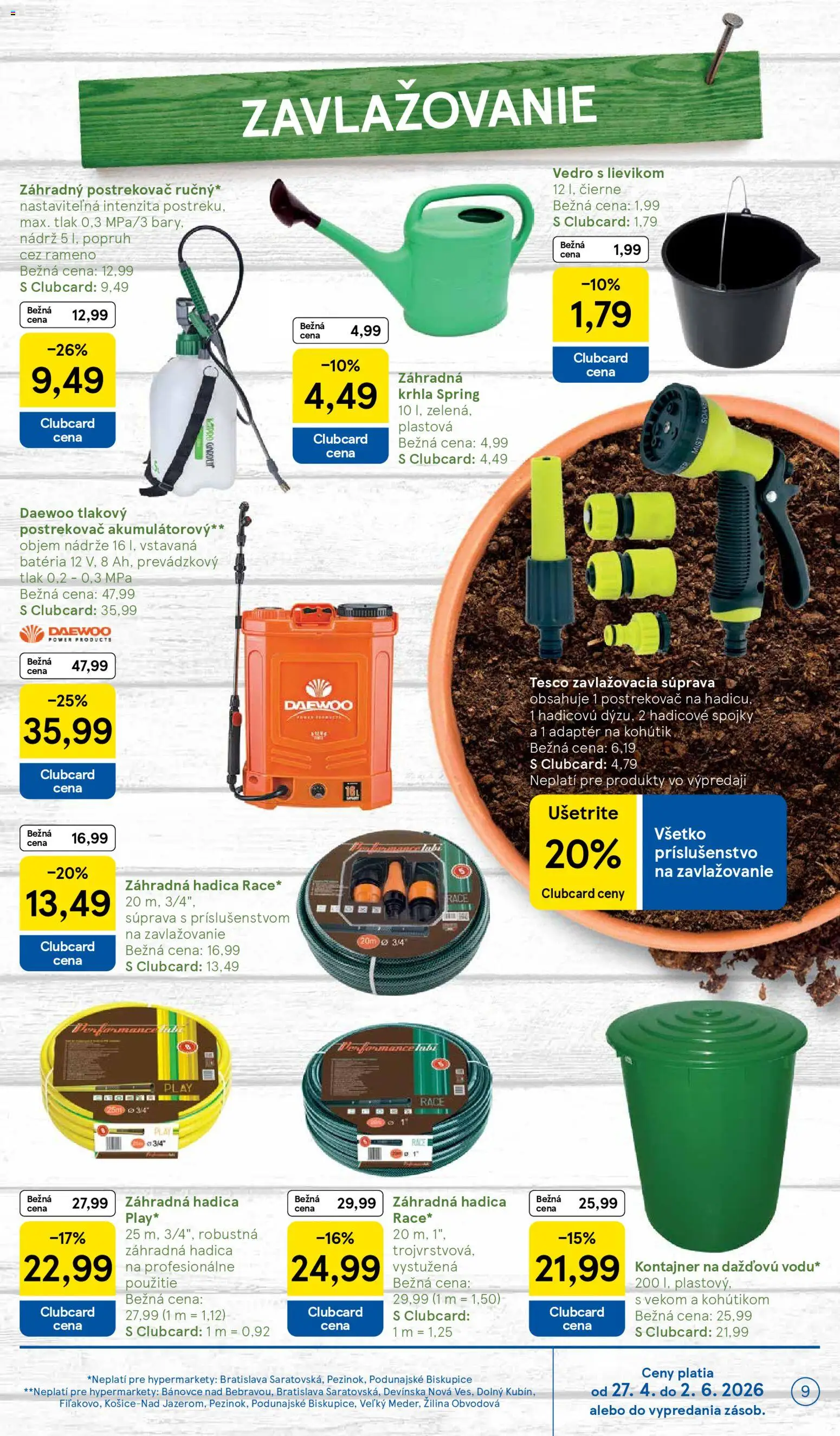 Nové Tesco akcie – leták je platný od 27.04.2026 | Strana: 9 | Produkty: Batéria, Adaptér