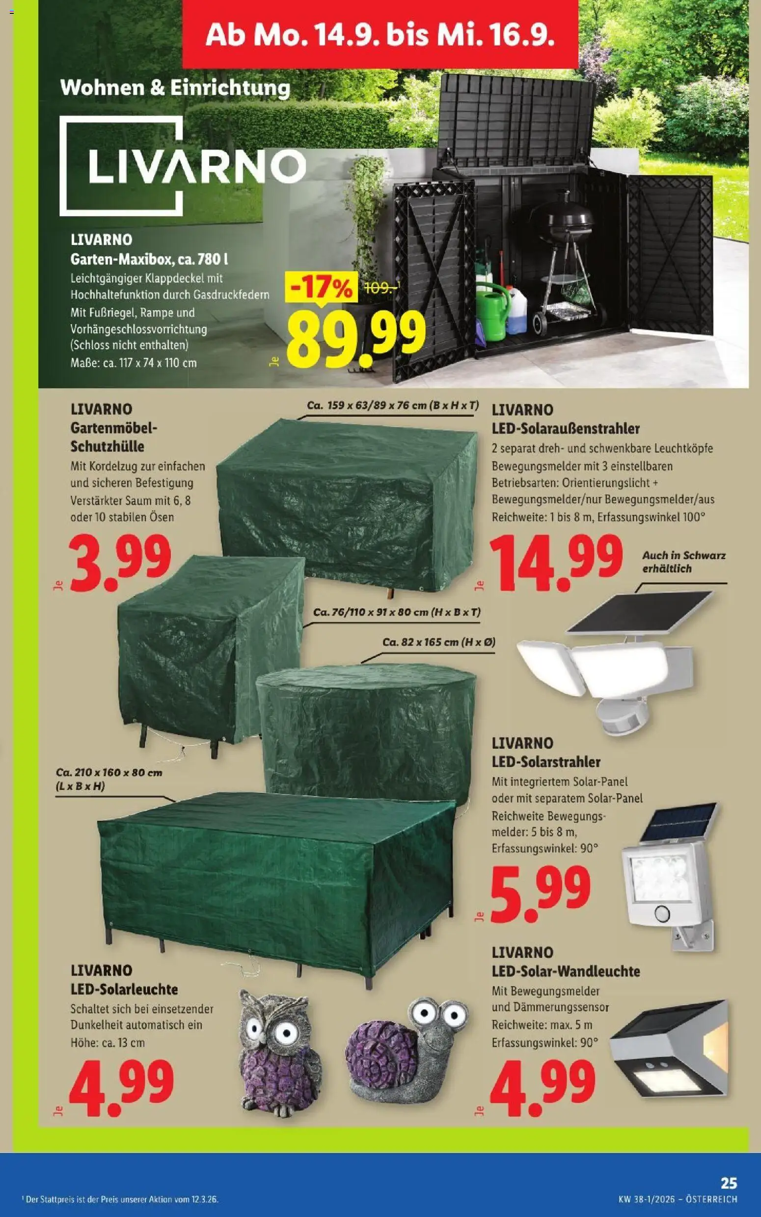 Lidl - Flugblatt gültig ab 10.09.2026 | Seite: 32 | Produkte: Gartenmöbel, Box